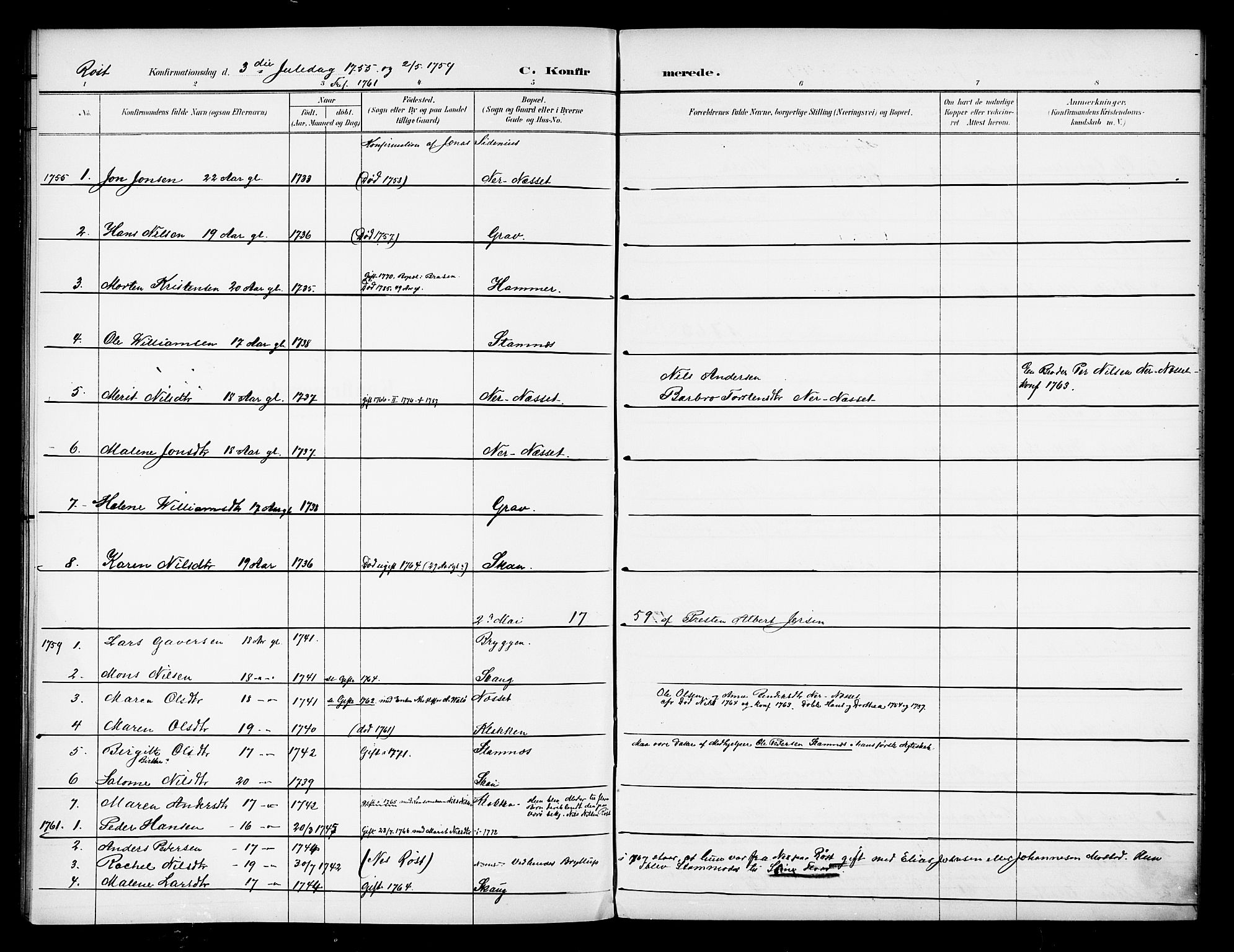 Ministerialprotokoller, klokkerbøker og fødselsregistre - Nordland, AV/SAT-A-1459/808/L0134: Parish register transcript no. 808D01, 1752-1801