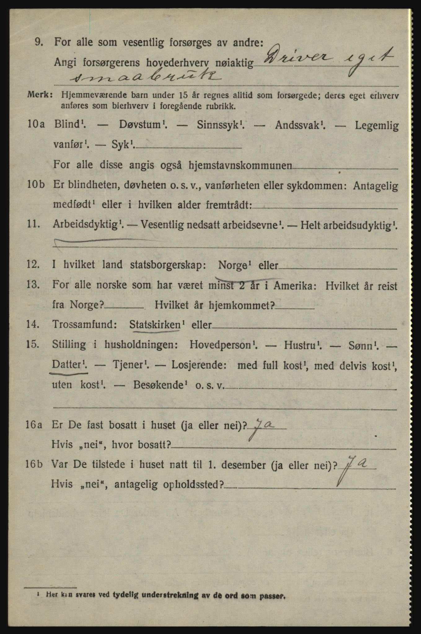 SAO, 1920 census for Skjeberg, 1920, p. 2370