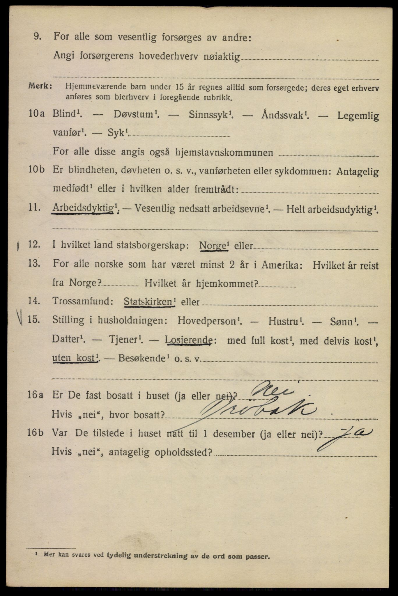 SAO, 1920 census for Kristiania, 1920, p. 203416