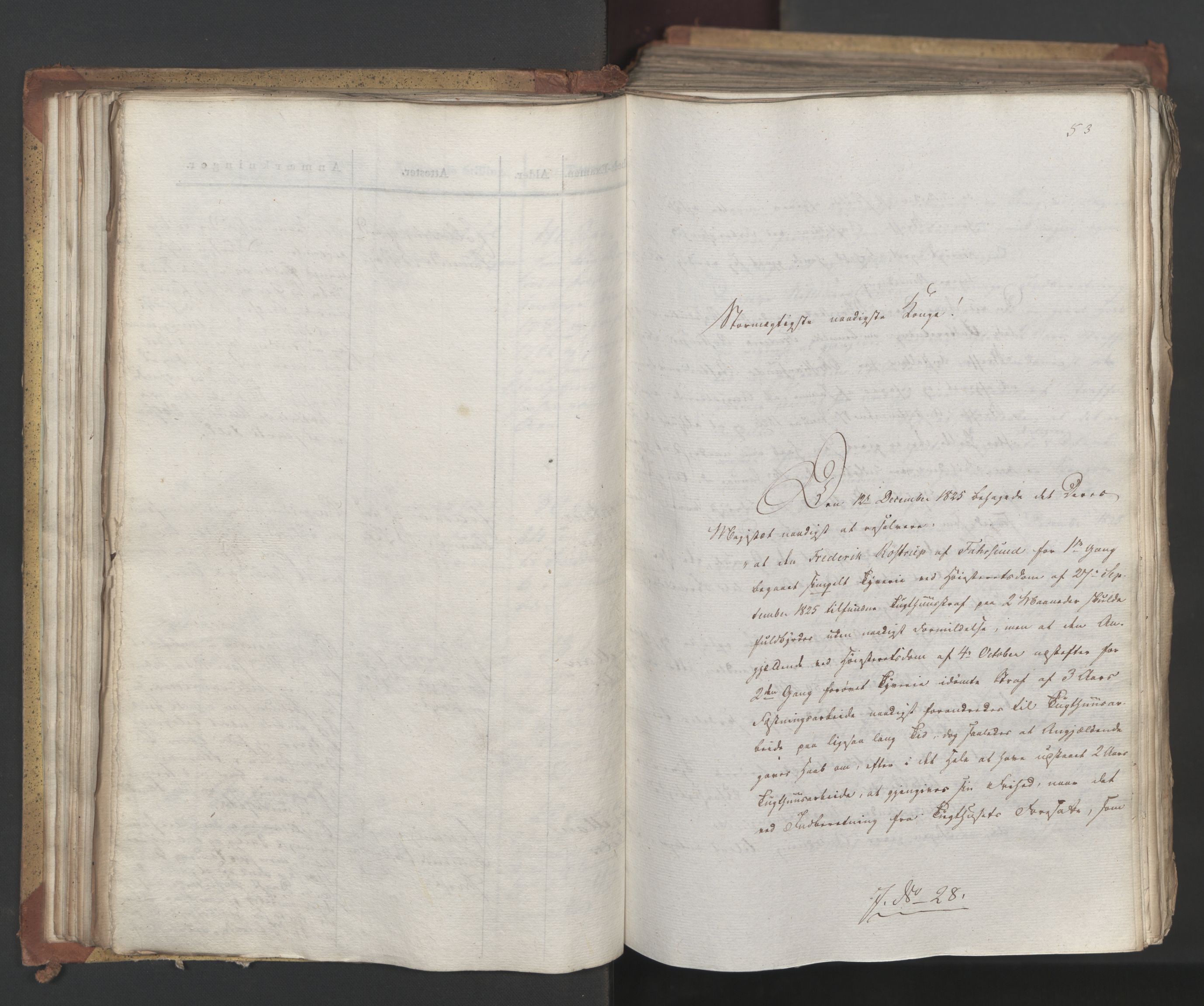 Statsrådsavdelingen i Stockholm, RA/S-1003/D/Da/L0054: Regjeringsinnstillinger nr. 1-230, 1828, p. 89