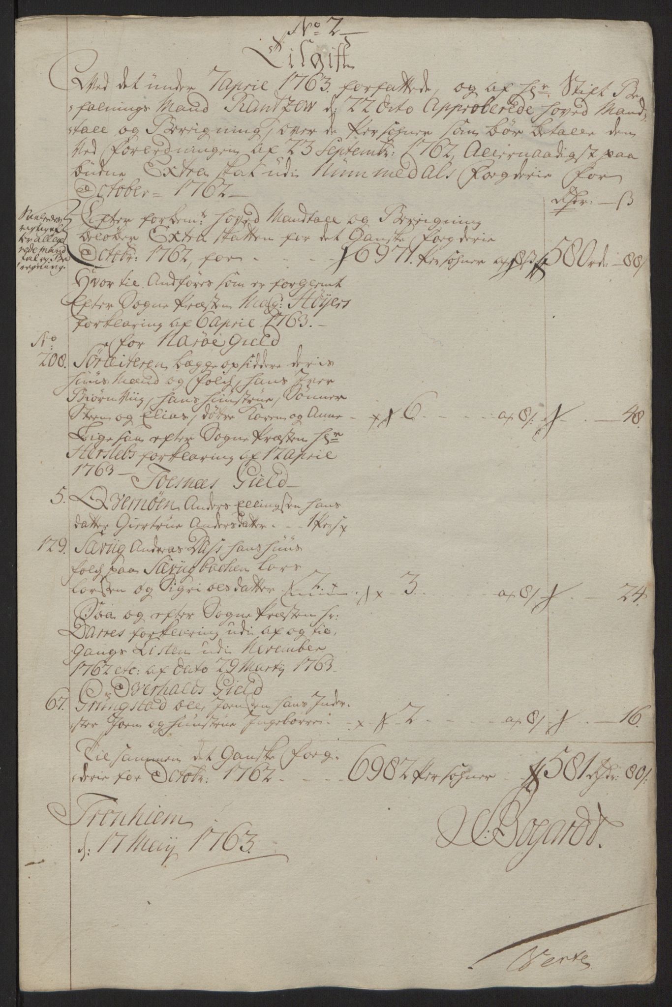 Rentekammeret inntil 1814, Reviderte regnskaper, Fogderegnskap, AV/RA-EA-4092/R64/L4502: Ekstraskatten Namdal, 1762-1772, p. 41