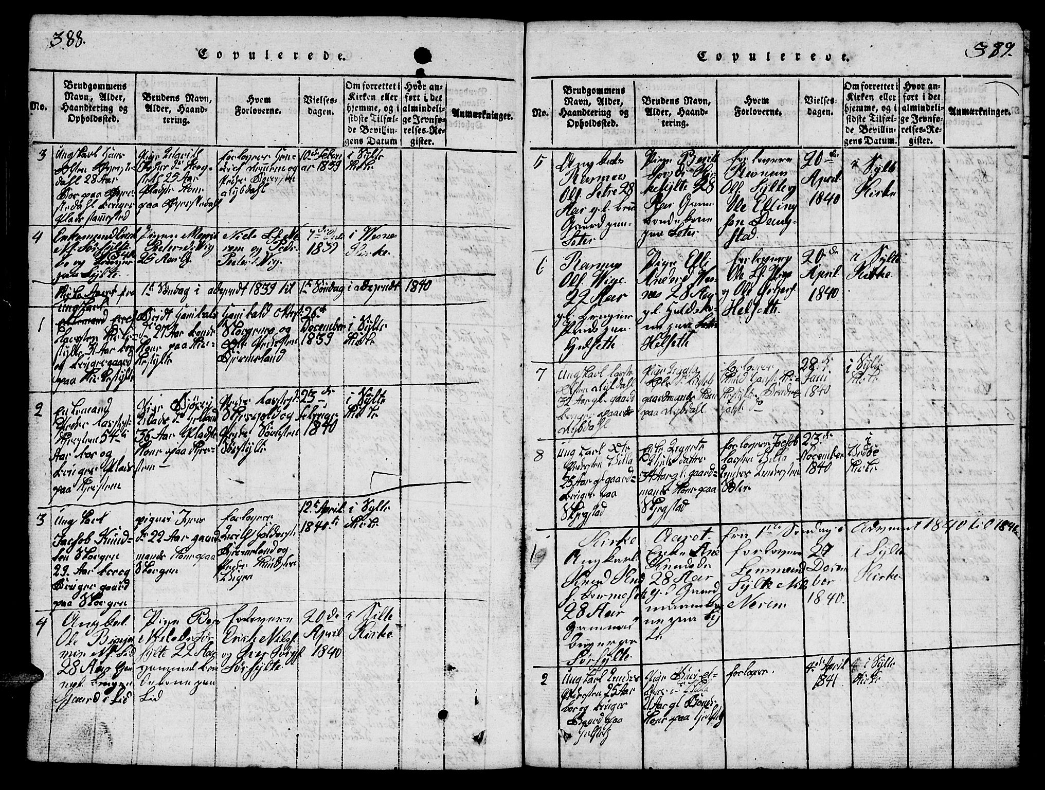 Ministerialprotokoller, klokkerbøker og fødselsregistre - Møre og Romsdal, SAT/A-1454/541/L0546: Parish register (copy) no. 541C01, 1818-1856, p. 388-389