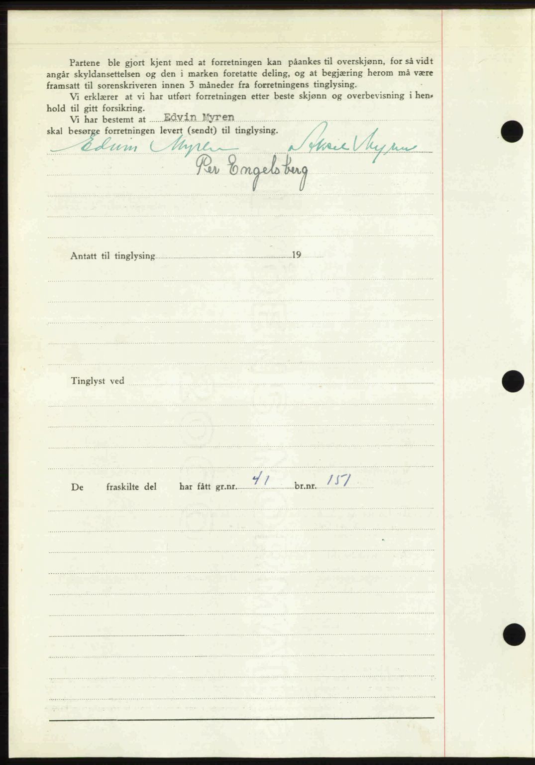 Romsdal sorenskriveri, AV/SAT-A-4149/1/2/2C: Mortgage book no. A27, 1948-1948, Diary no: : 2645/1948