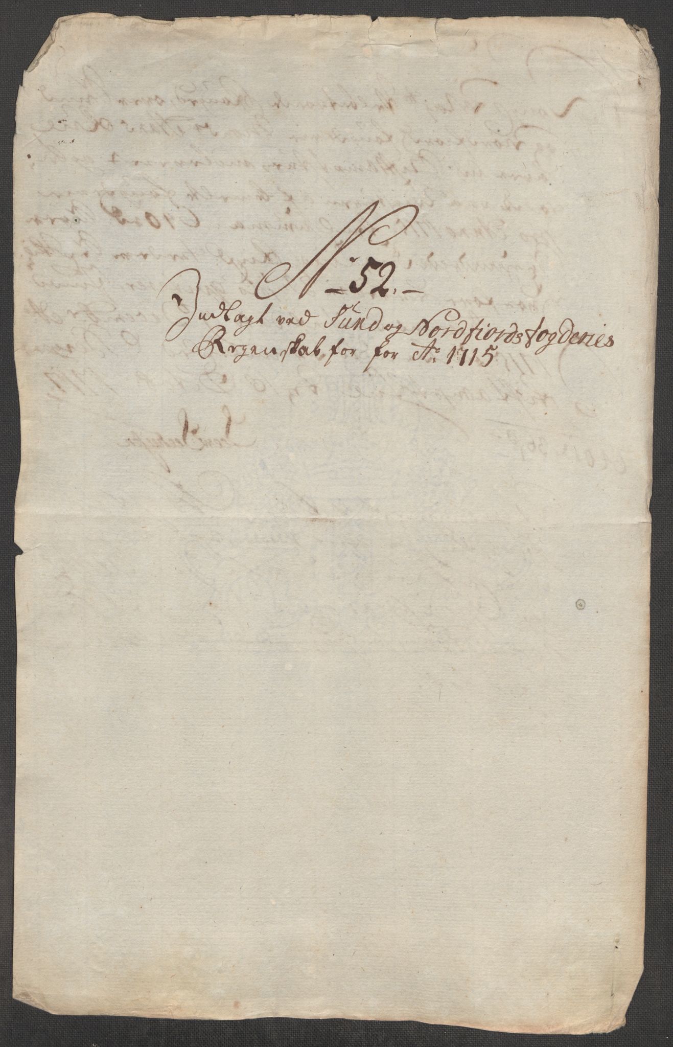 Rentekammeret inntil 1814, Reviderte regnskaper, Fogderegnskap, RA/EA-4092/R53/L3439: Fogderegnskap Sunn- og Nordfjord, 1715, p. 552
