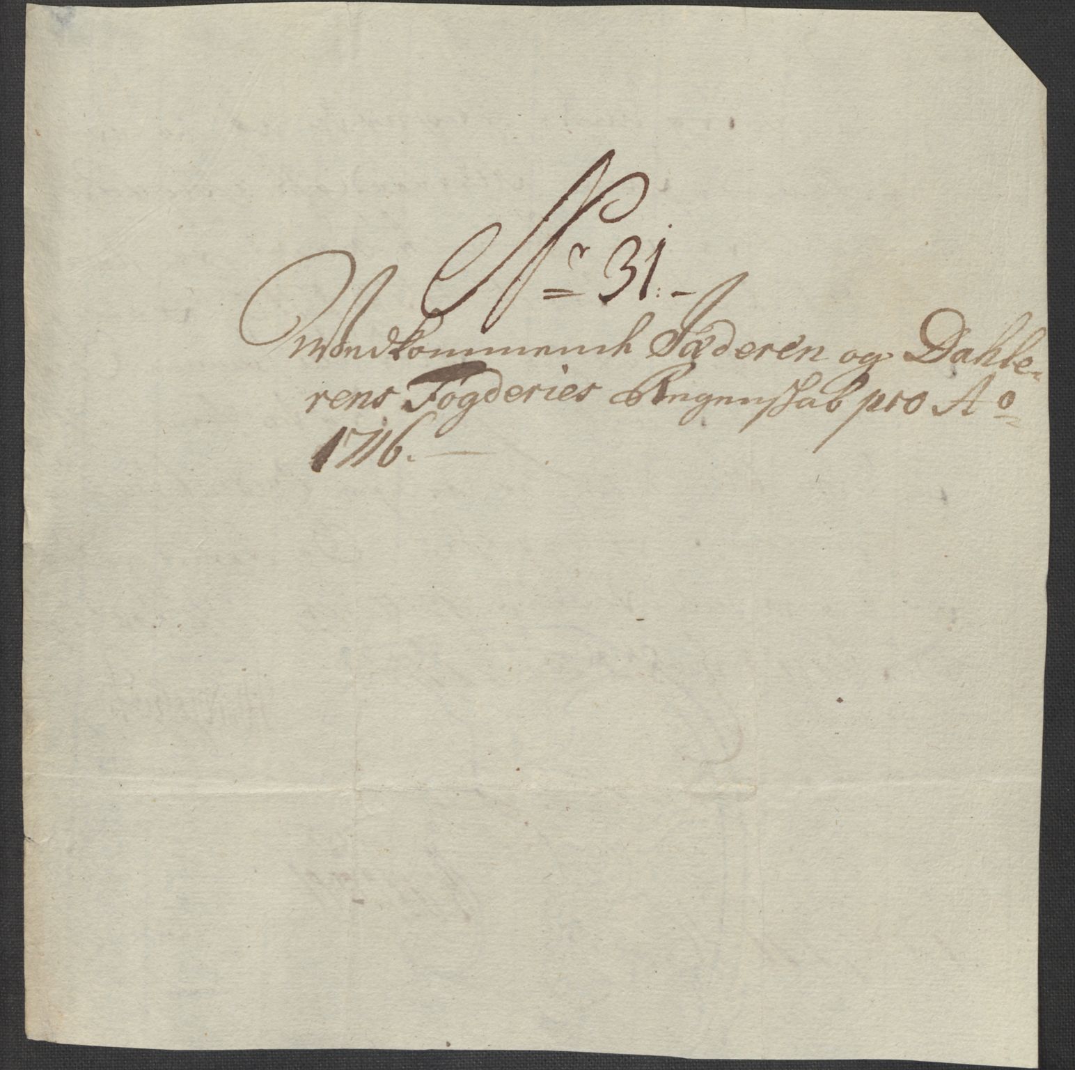Rentekammeret inntil 1814, Reviderte regnskaper, Fogderegnskap, AV/RA-EA-4092/R46/L2740: Fogderegnskap Jæren og Dalane, 1715-1716, p. 413