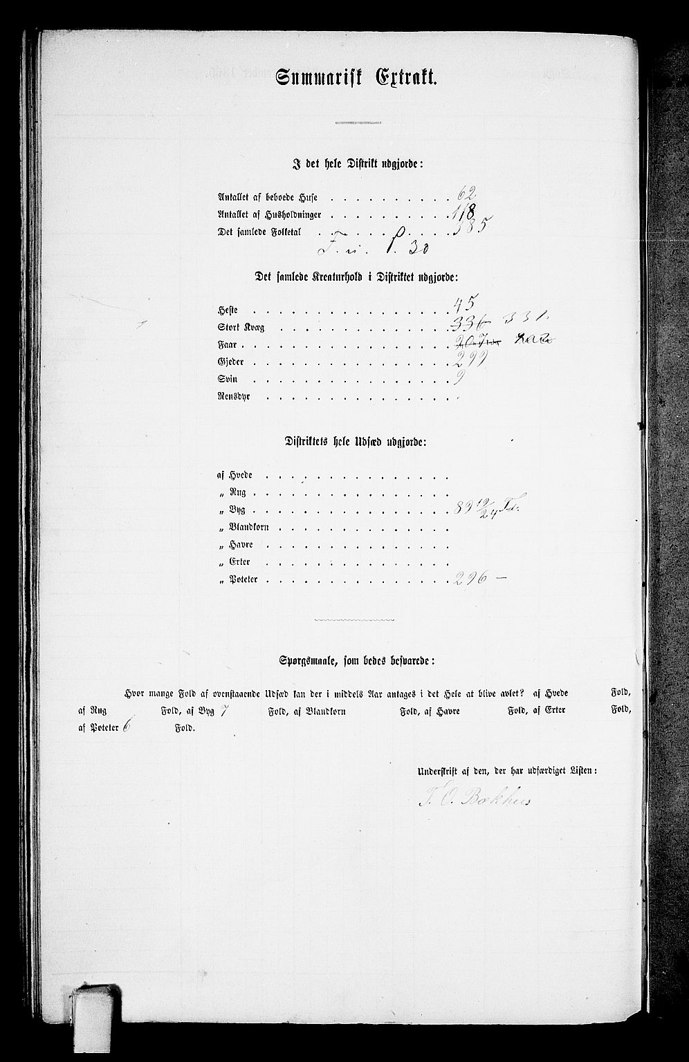 RA, 1865 census for Vinje, 1865, p. 67