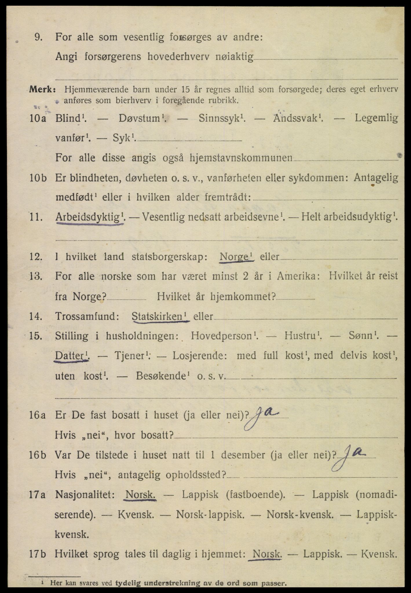 SAT, 1920 census for Brønnøy, 1920, p. 3761