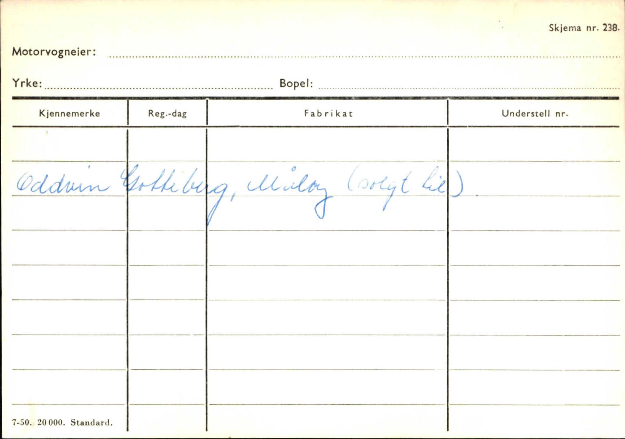 Statens vegvesen, Sogn og Fjordane vegkontor, AV/SAB-A-5301/4/F/L0144: Registerkort Vågsøy A-R, 1945-1975, p. 571