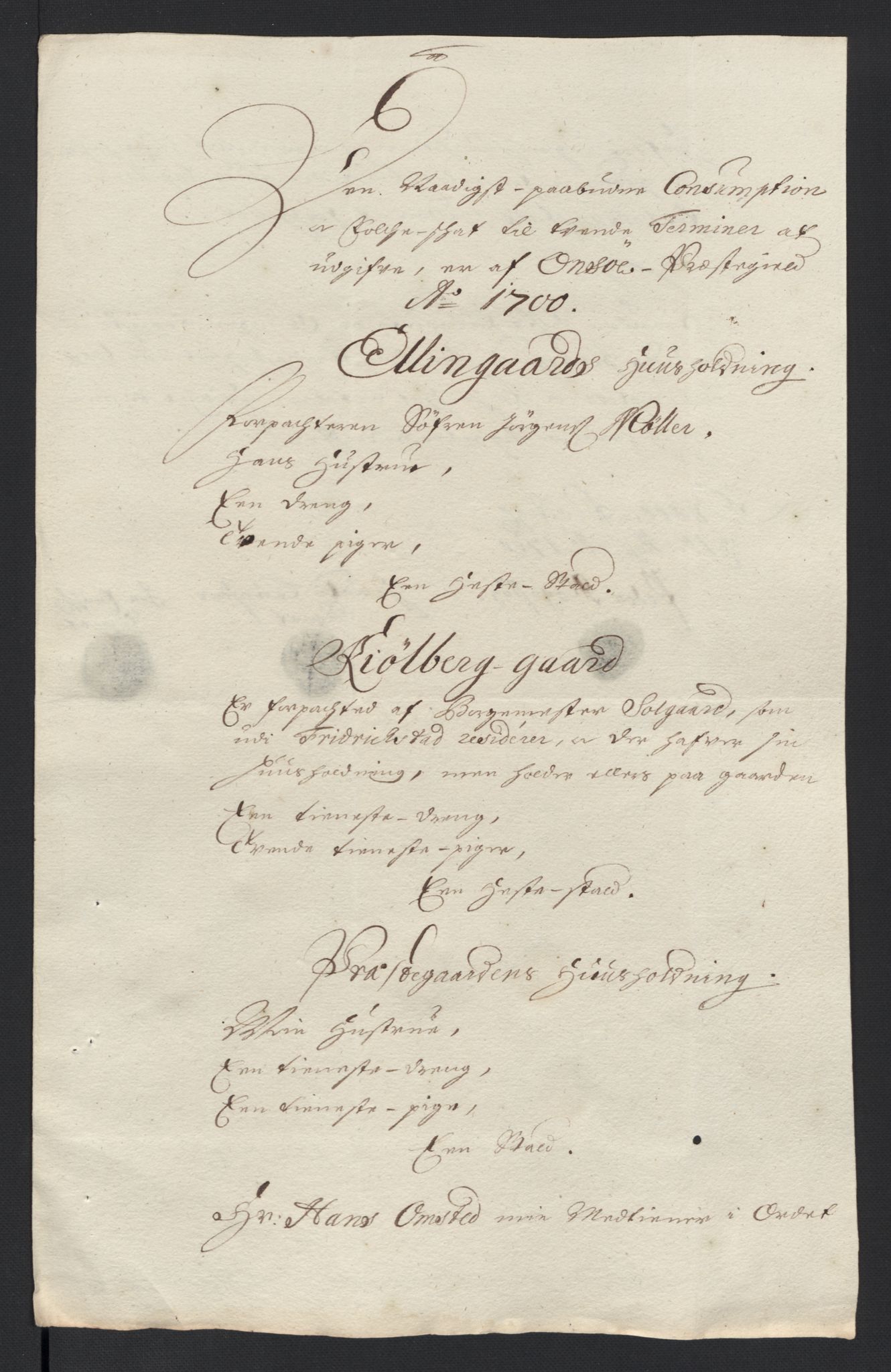 Rentekammeret inntil 1814, Reviderte regnskaper, Fogderegnskap, AV/RA-EA-4092/R04/L0129: Fogderegnskap Moss, Onsøy, Tune, Veme og Åbygge, 1700, p. 366