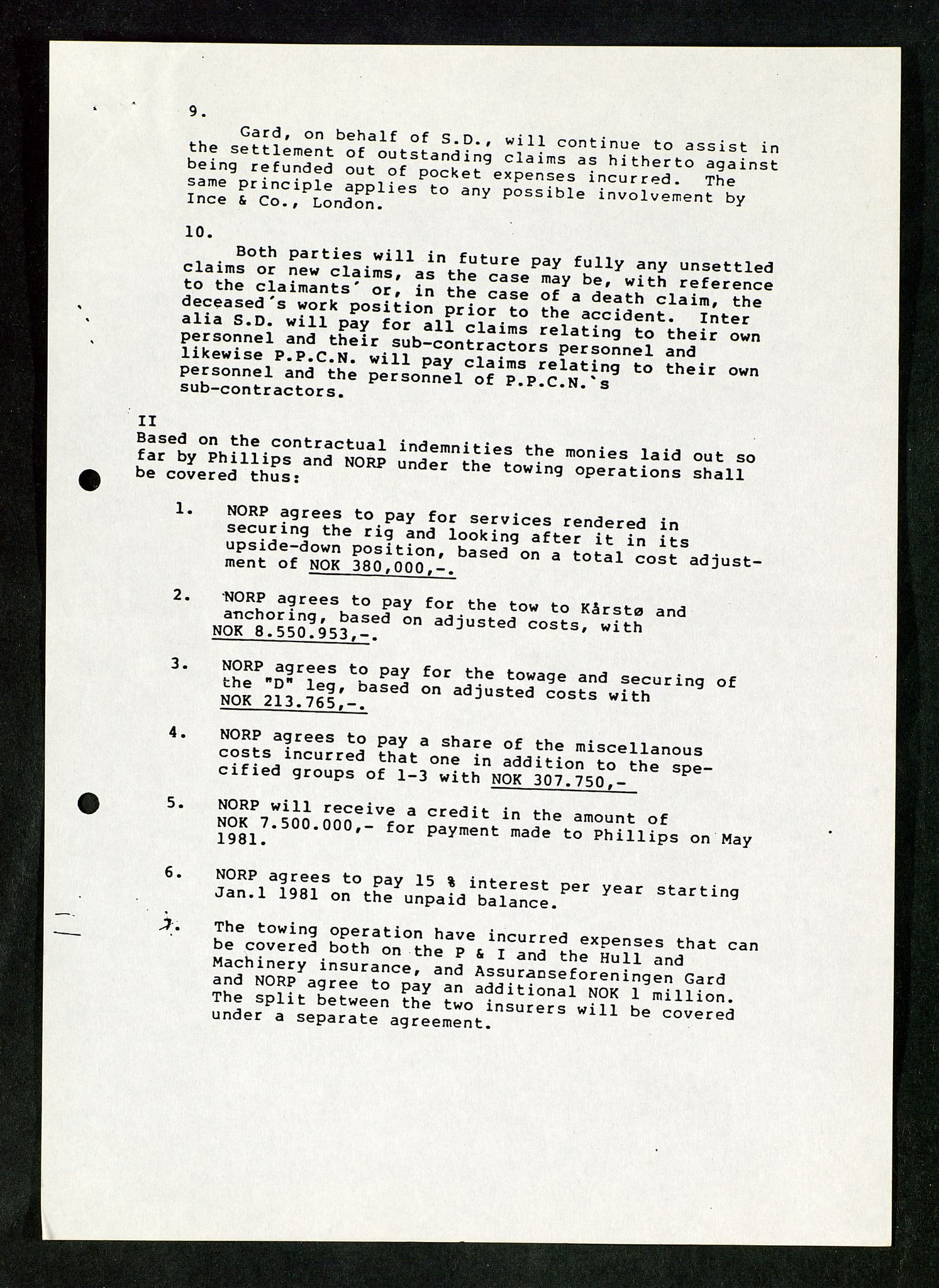 Pa 1503 - Stavanger Drilling AS, AV/SAST-A-101906/Da/L0017: Alexander L. Kielland - Saks- og korrespondansearkiv, 1981-1984, p. 50