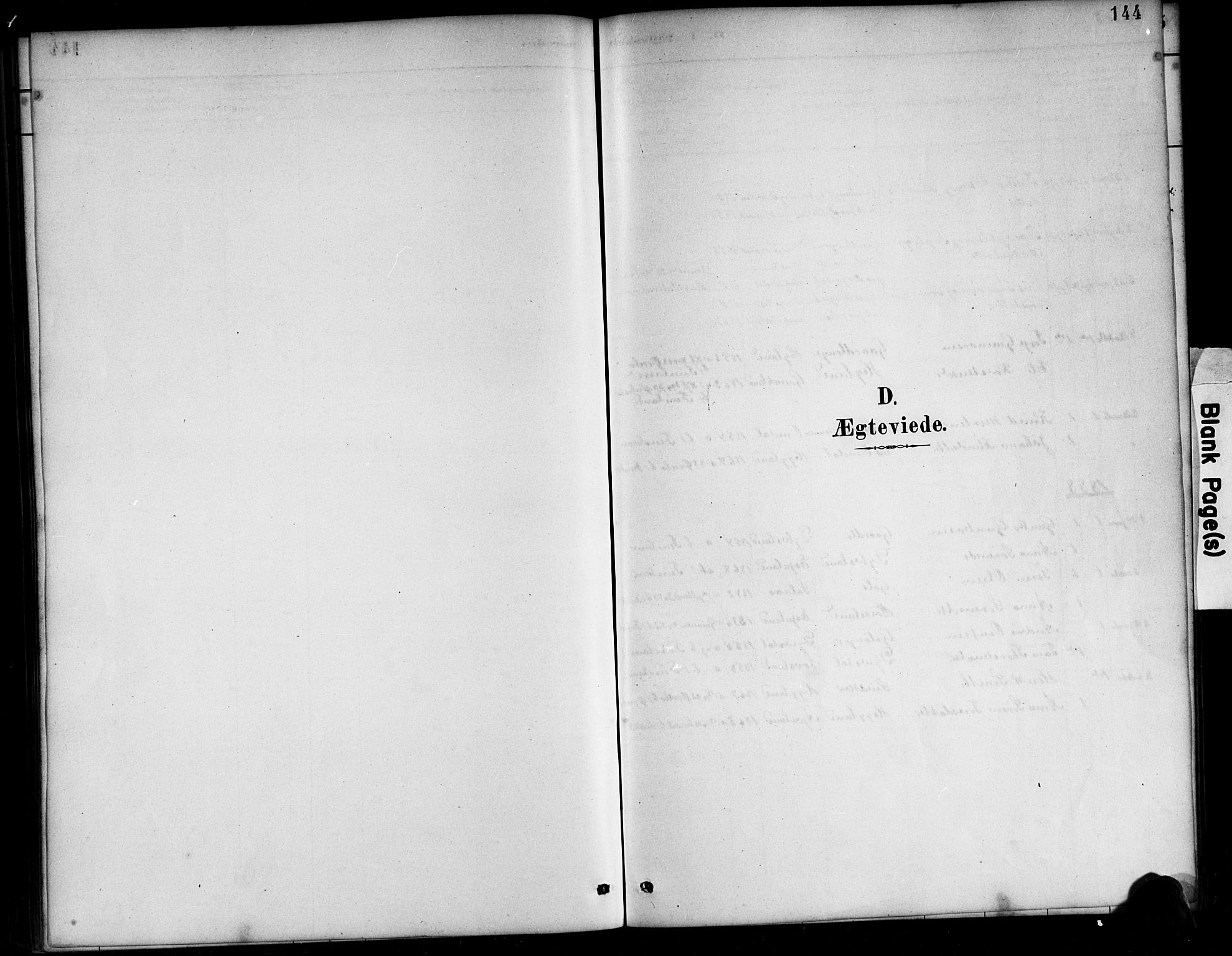 Bjelland sokneprestkontor, SAK/1111-0005/F/Fb/Fbb/L0005: Parish register (copy) no. B 5, 1887-1918, p. 144