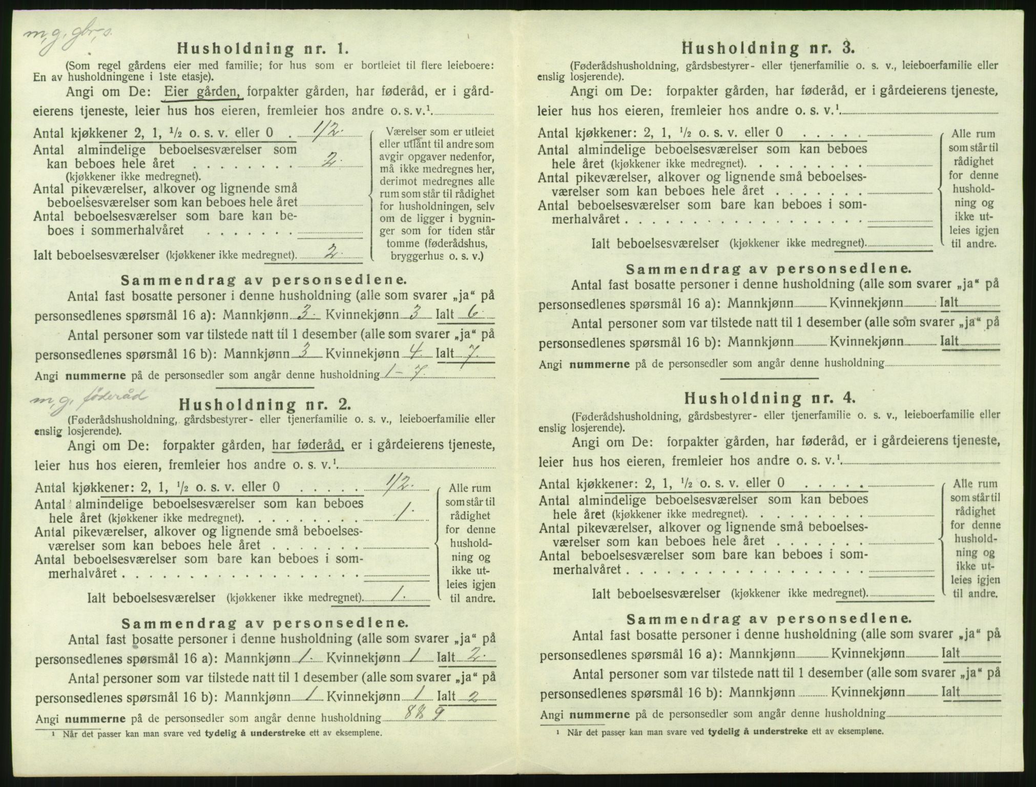 SAT, 1920 census for Aukra, 1920, p. 994