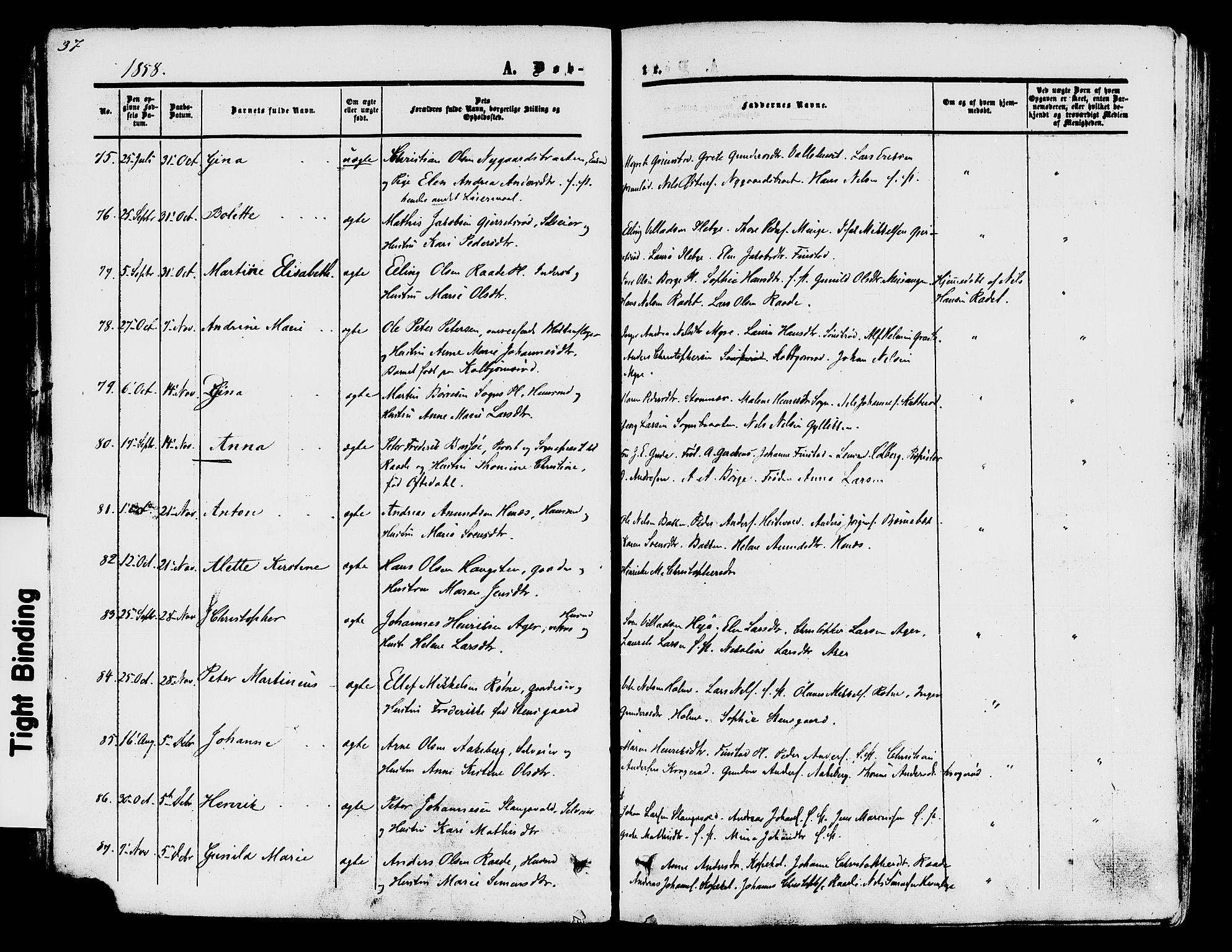 Råde prestekontor kirkebøker, AV/SAO-A-2009/F/Fa/L0006: Parish register (official) no. 6, 1854-1877, p. 37