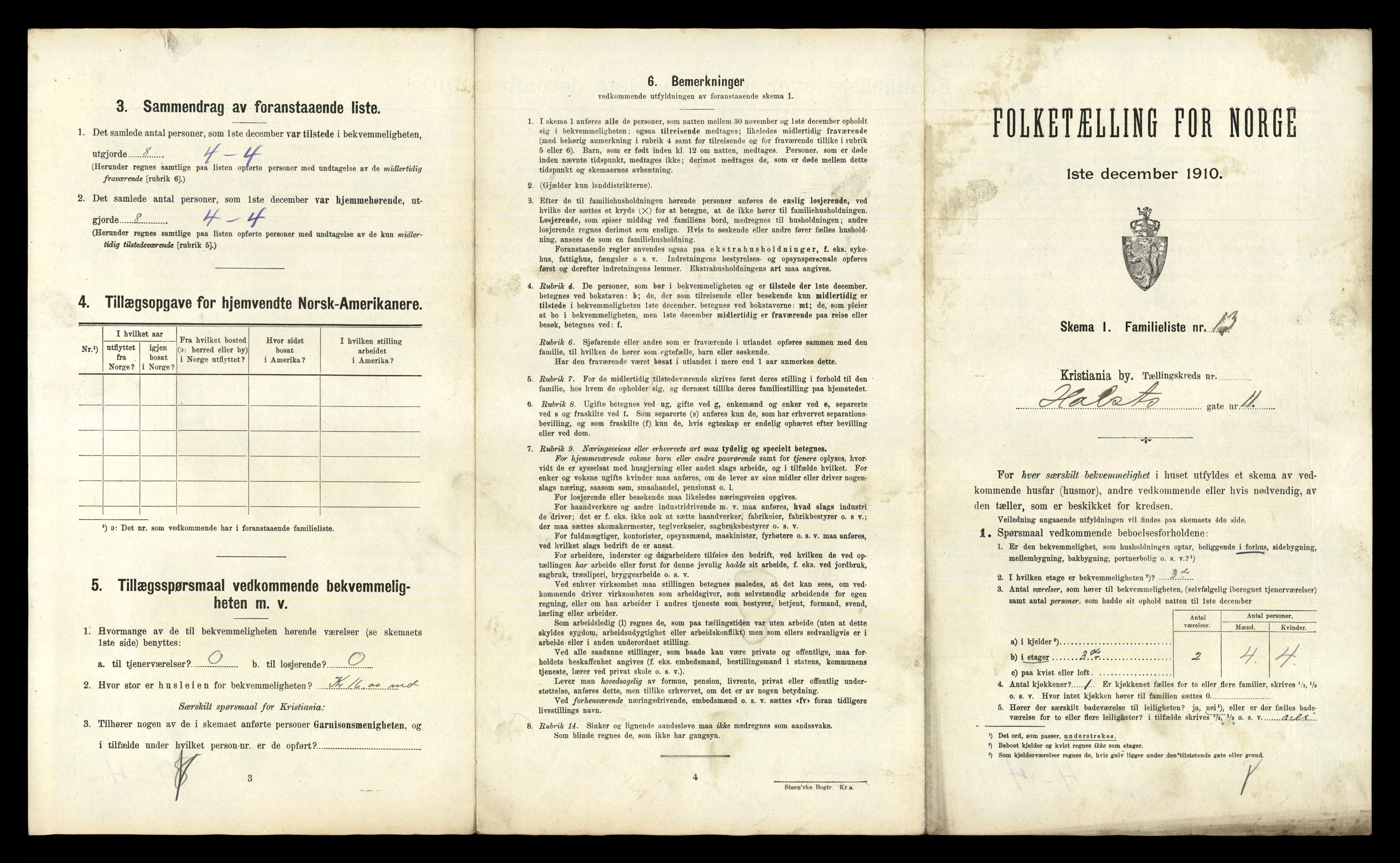 RA, 1910 census for Kristiania, 1910, p. 40257