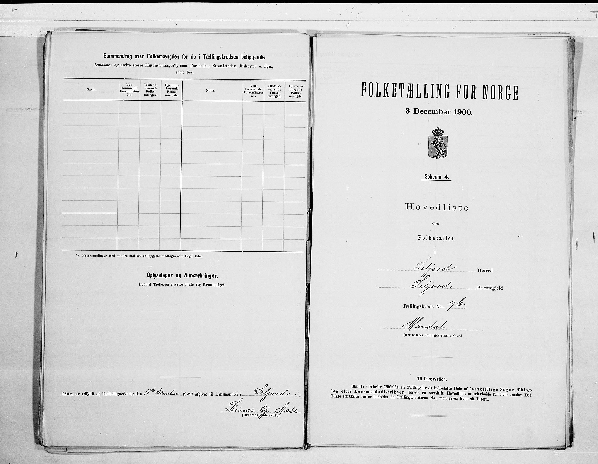 SAKO, 1900 census for Seljord, 1900, p. 22