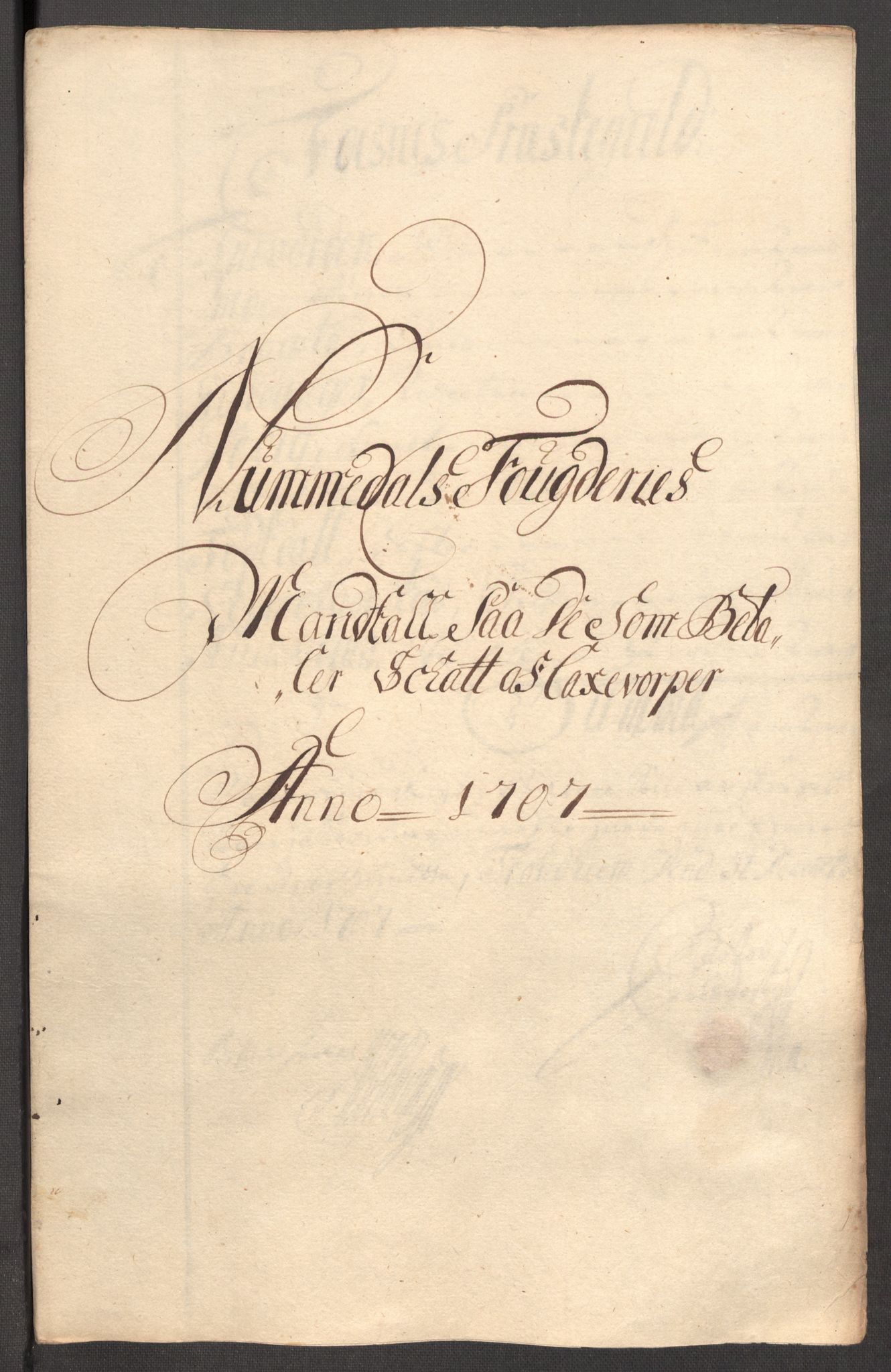 Rentekammeret inntil 1814, Reviderte regnskaper, Fogderegnskap, RA/EA-4092/R64/L4430: Fogderegnskap Namdal, 1707-1708, p. 106