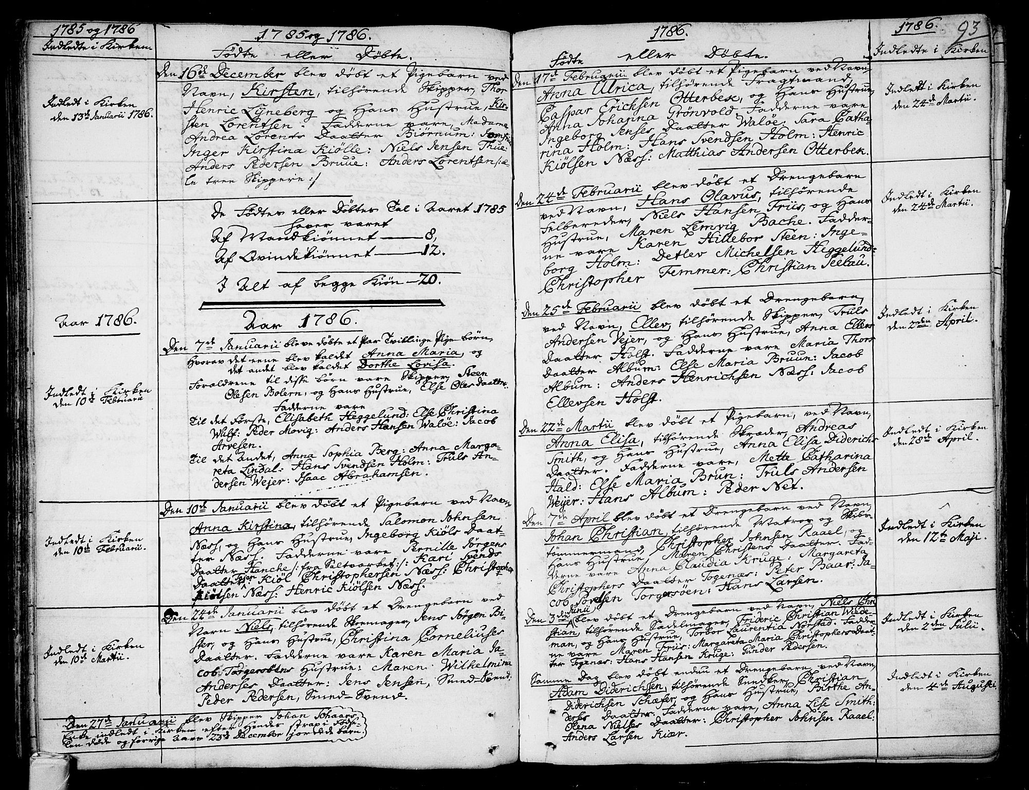 Tønsberg kirkebøker, SAKO/A-330/F/Fa/L0002: Parish register (official) no. I 2, 1760-1796, p. 93