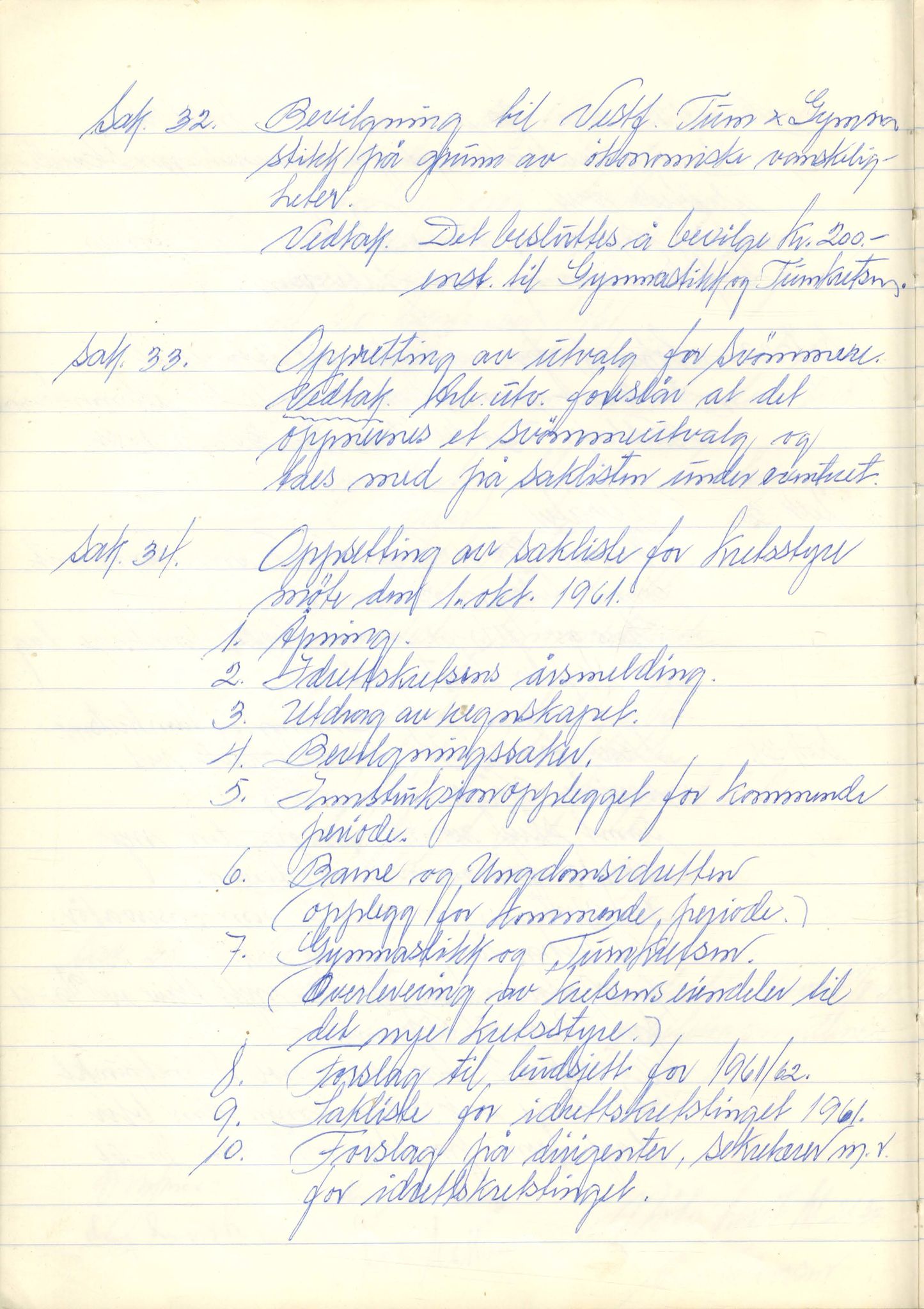 Vest-Finnmark Idrettskrets, FMFB/A-1042/A/Aa/L0003: Møteprotokoll for styre, kretsting og arbeidsutvalg, 1961-1971, p. 7