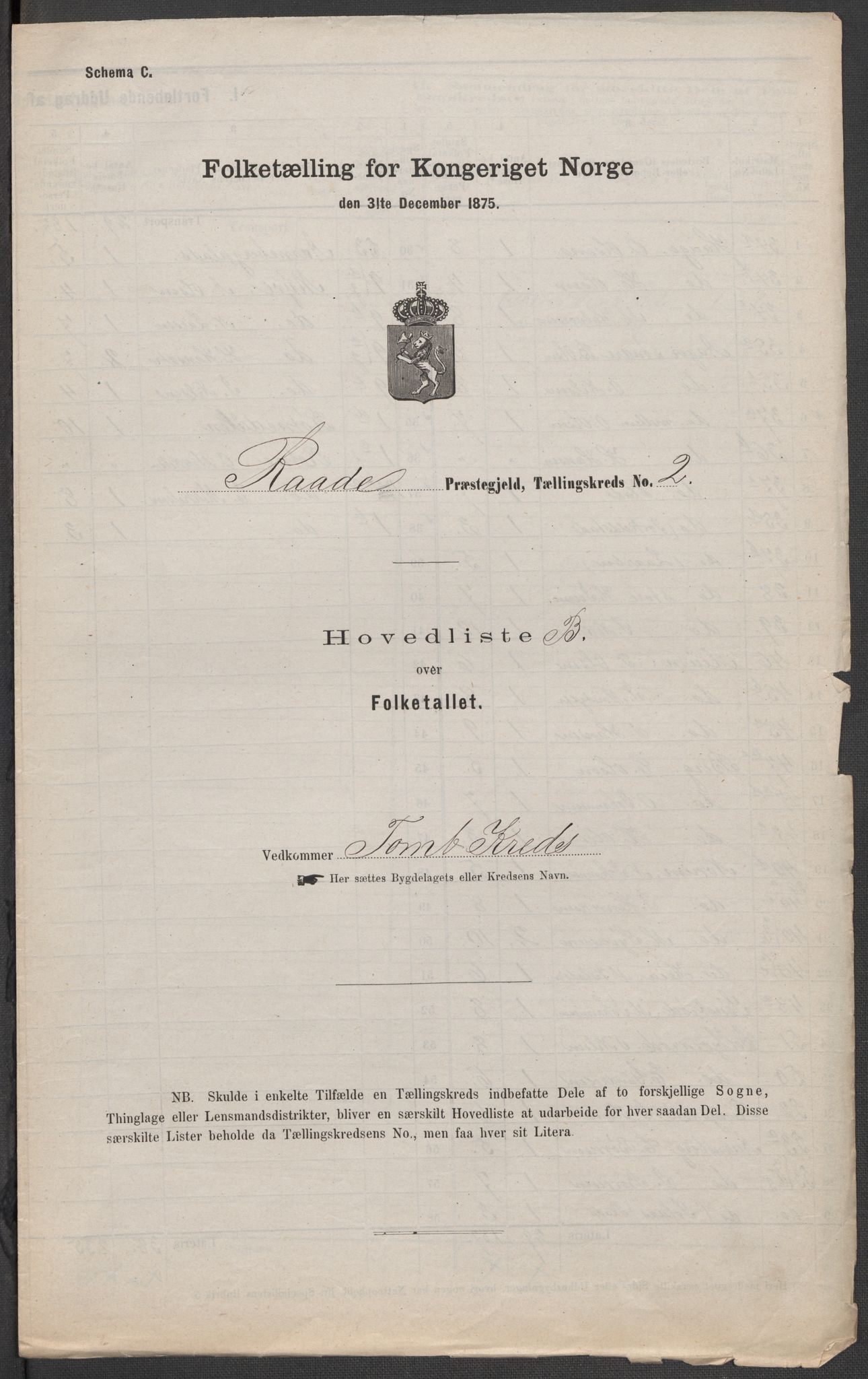 RA, 1875 census for 0135P Råde, 1875, p. 10