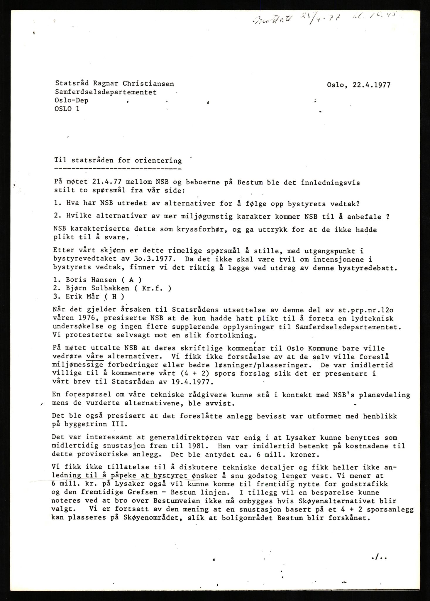 Norges statsbaner, Hovedadministrasjonen, Plankontoret for Oslo S, AV/RA-S-5410/D/L0171: Driftsbanegården. Øvrige driftsbanegårder, 1976-1978, p. 117