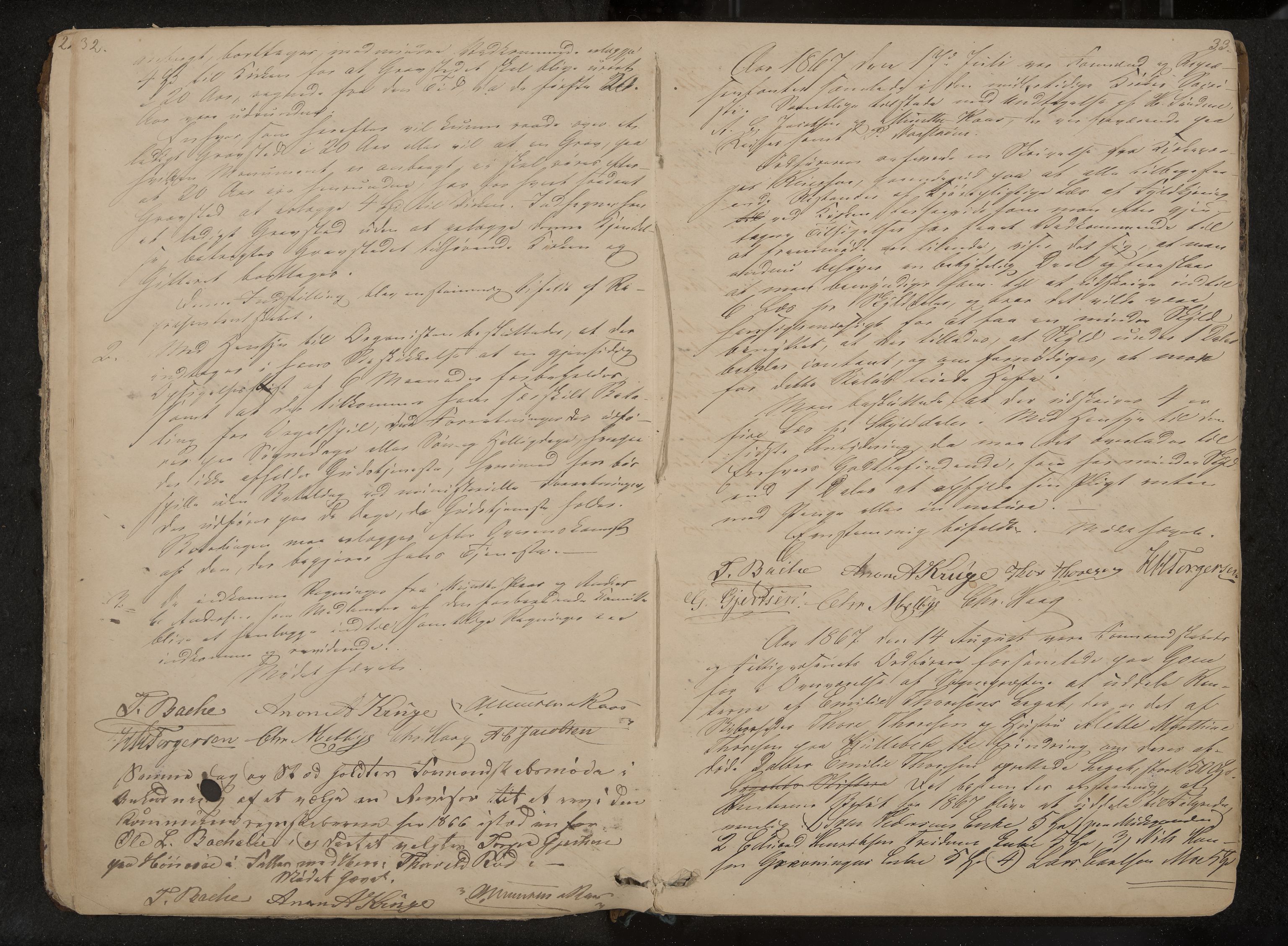 Tjøme formannskap og sentraladministrasjon, IKAK/0723021-1/A/L0002: Møtebok, 1865-1886, p. 32-33