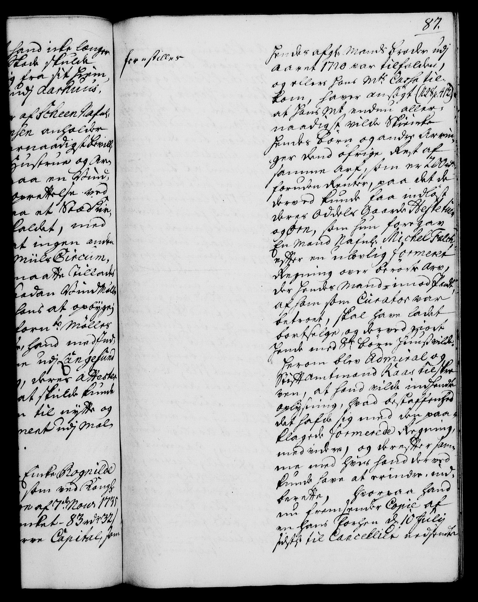 Rentekammeret, Kammerkanselliet, RA/EA-3111/G/Gh/Gha/L0019: Norsk ekstraktmemorialprotokoll (merket RK 53.64), 1736-1737, p. 87