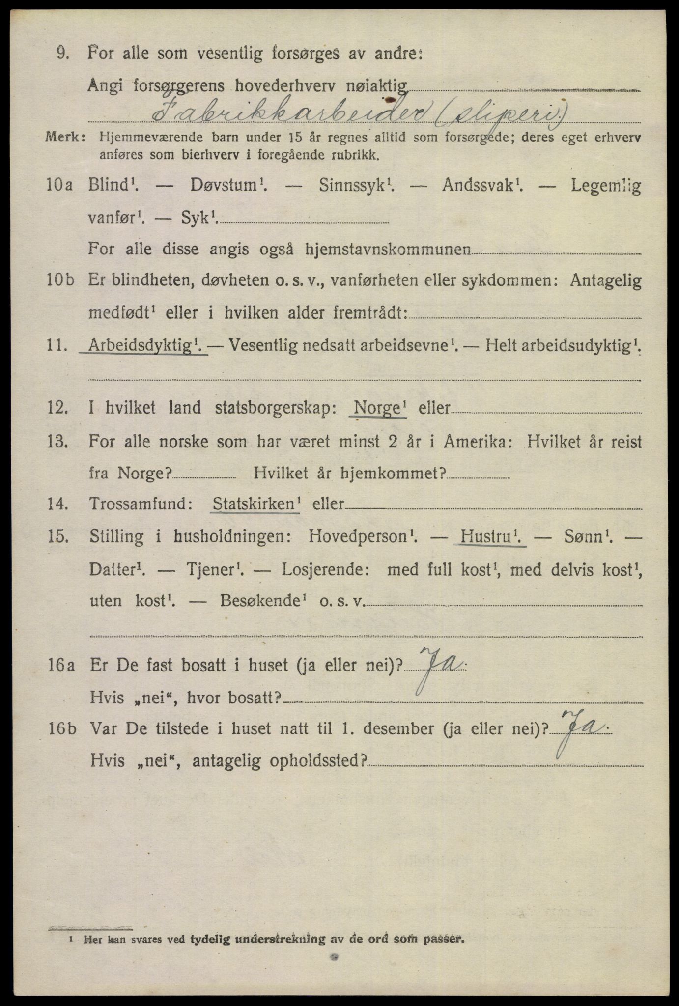 SAKO, 1920 census for Gjerpen, 1920, p. 2715