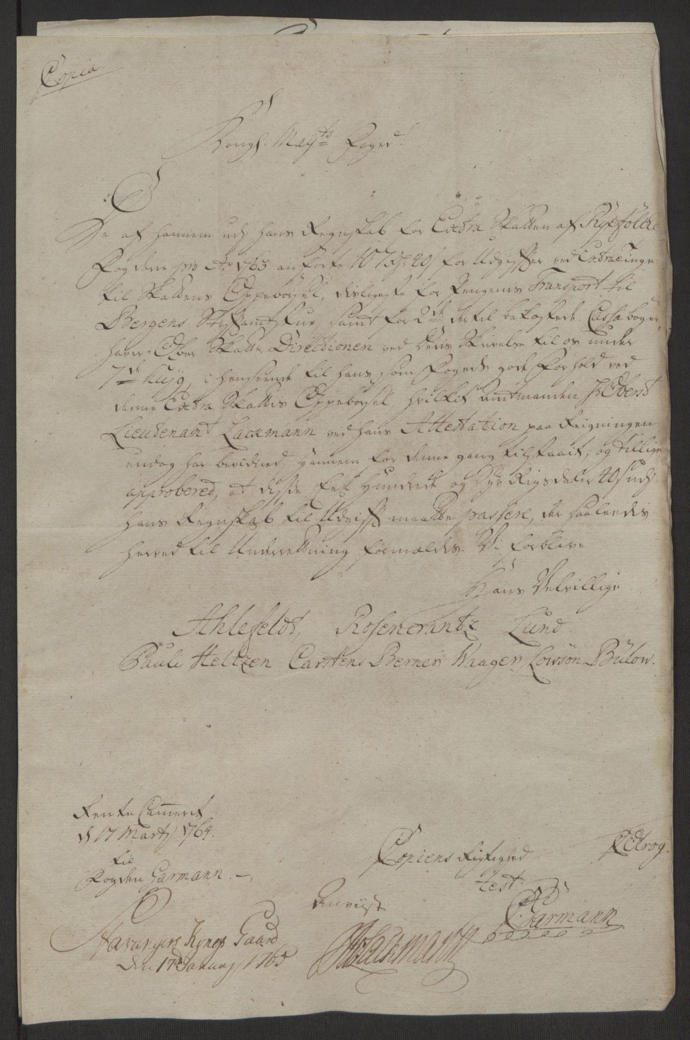 Rentekammeret inntil 1814, Realistisk ordnet avdeling, AV/RA-EA-4070/Ol/L0016b: [Gg 10]: Ekstraskatten, 23.09.1762. Ryfylke, 1764-1768, p. 377