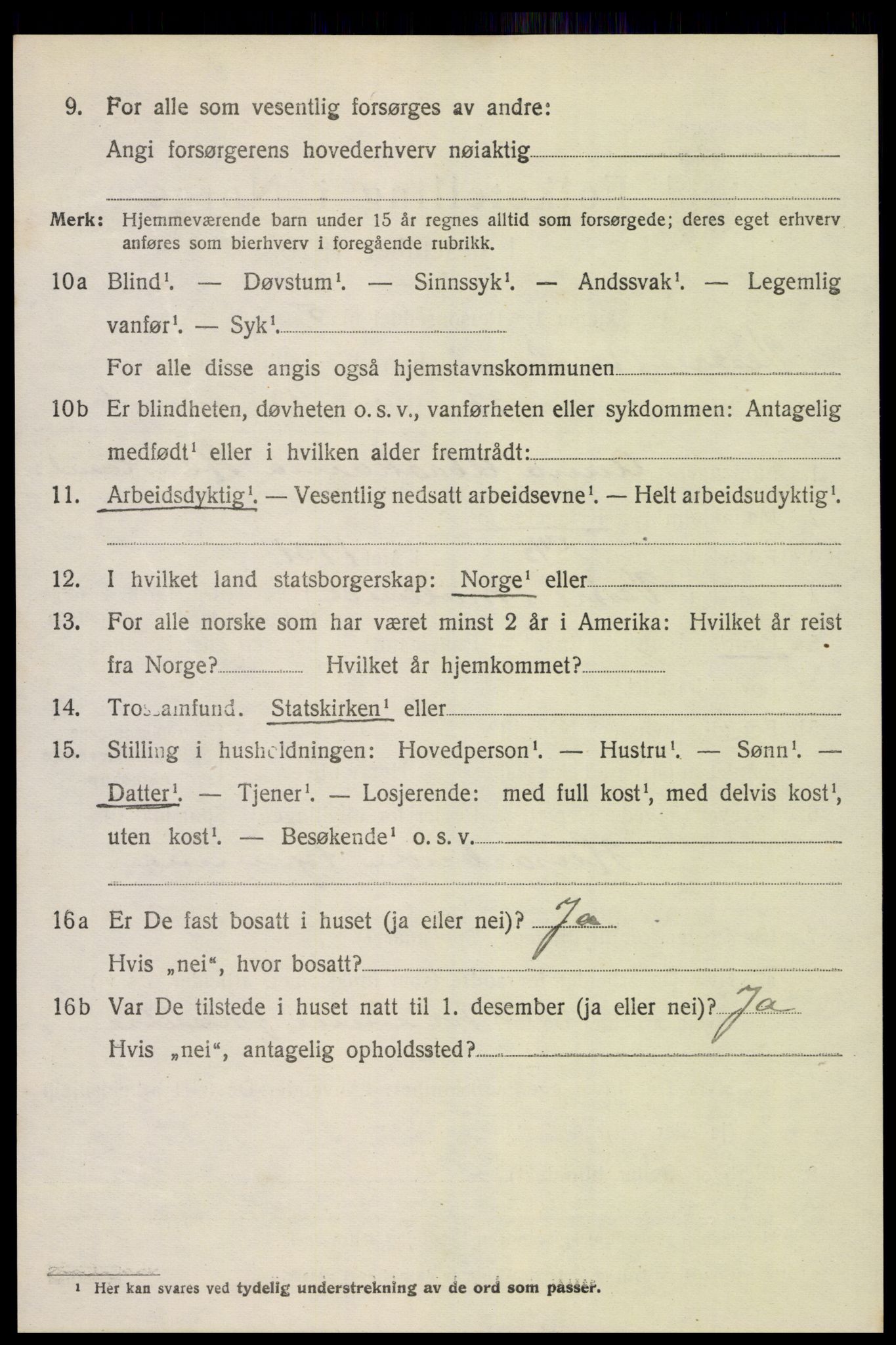 SAK, 1920 census for Vestre Moland, 1920, p. 5178