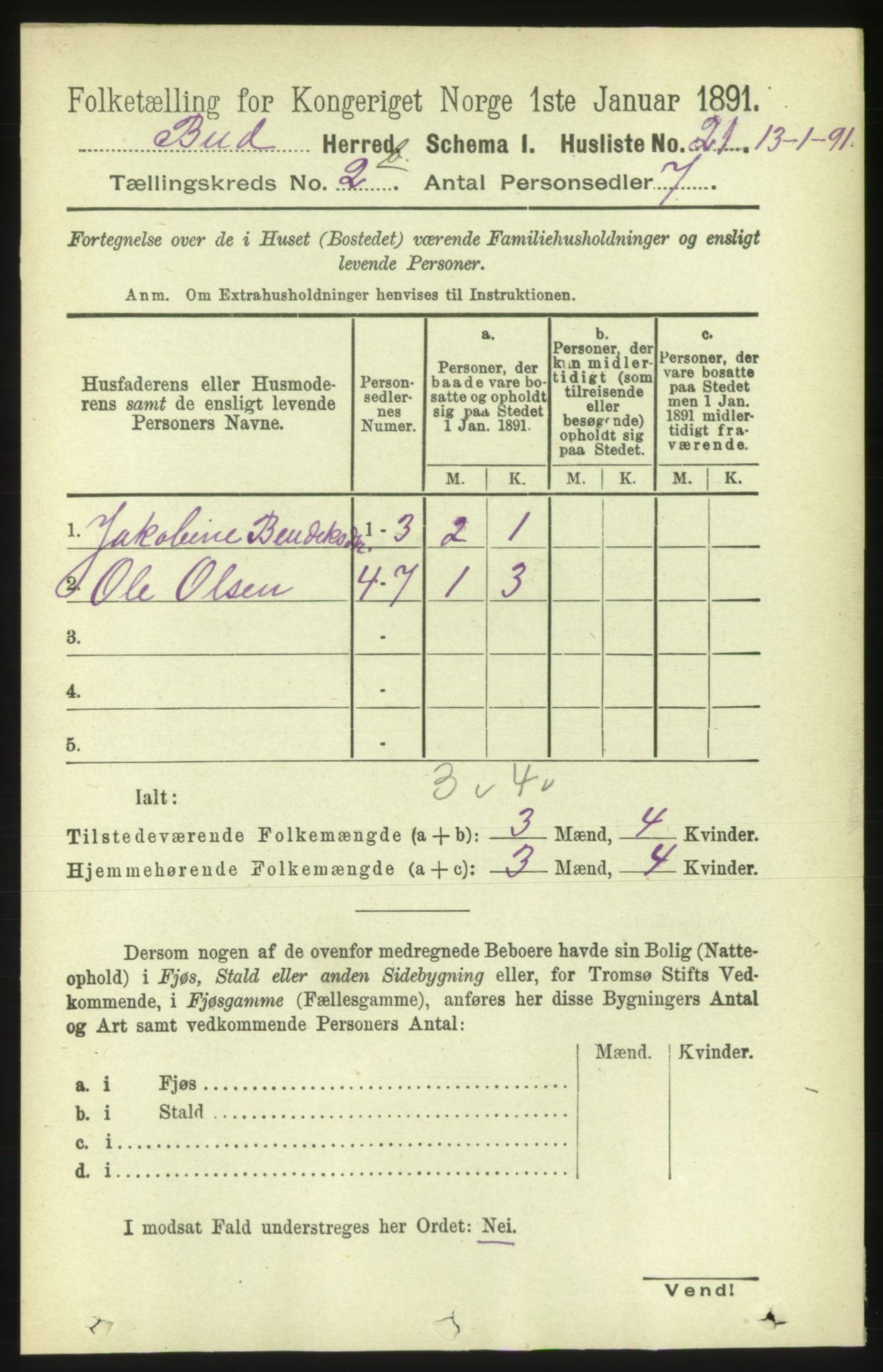 RA, 1891 census for 1549 Bud, 1891, p. 1217