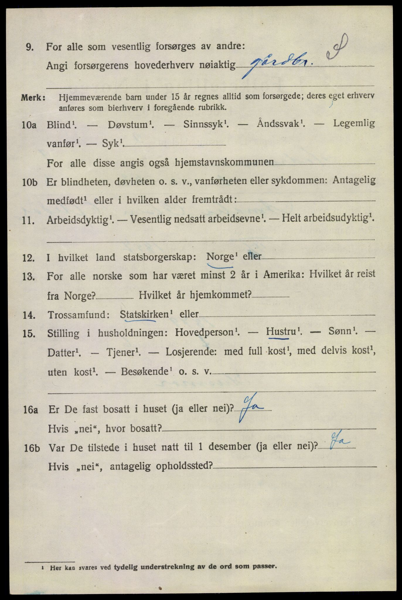 SAKO, 1920 census for Hedrum, 1920, p. 6836