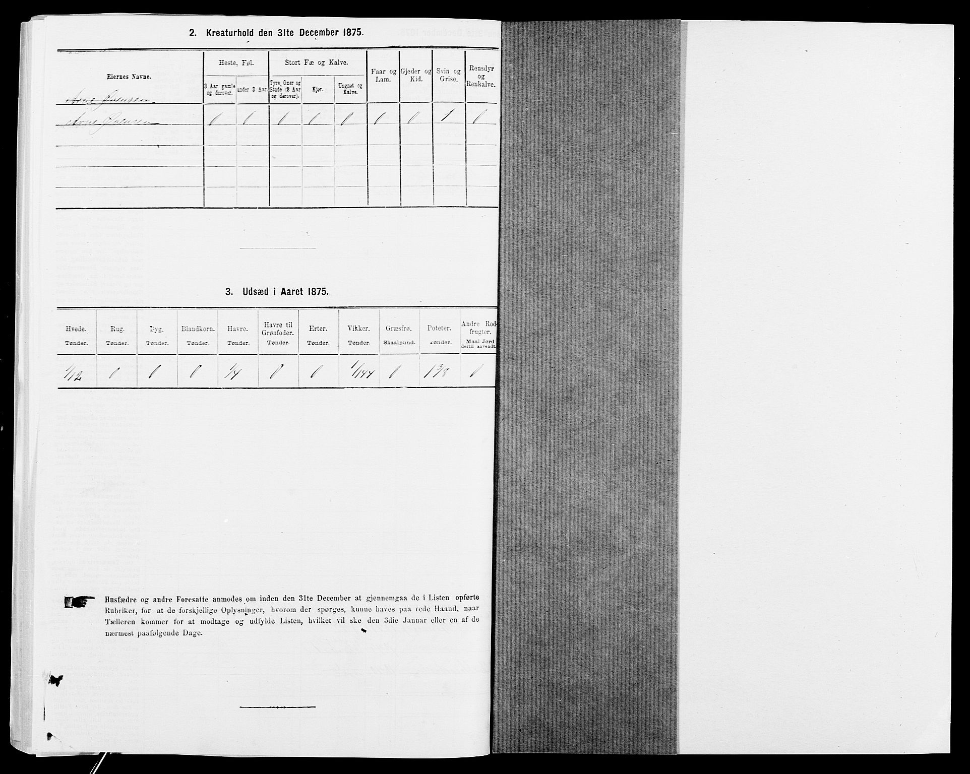 SAK, 1875 census for 0923L Fjære/Fjære, 1875, p. 1550