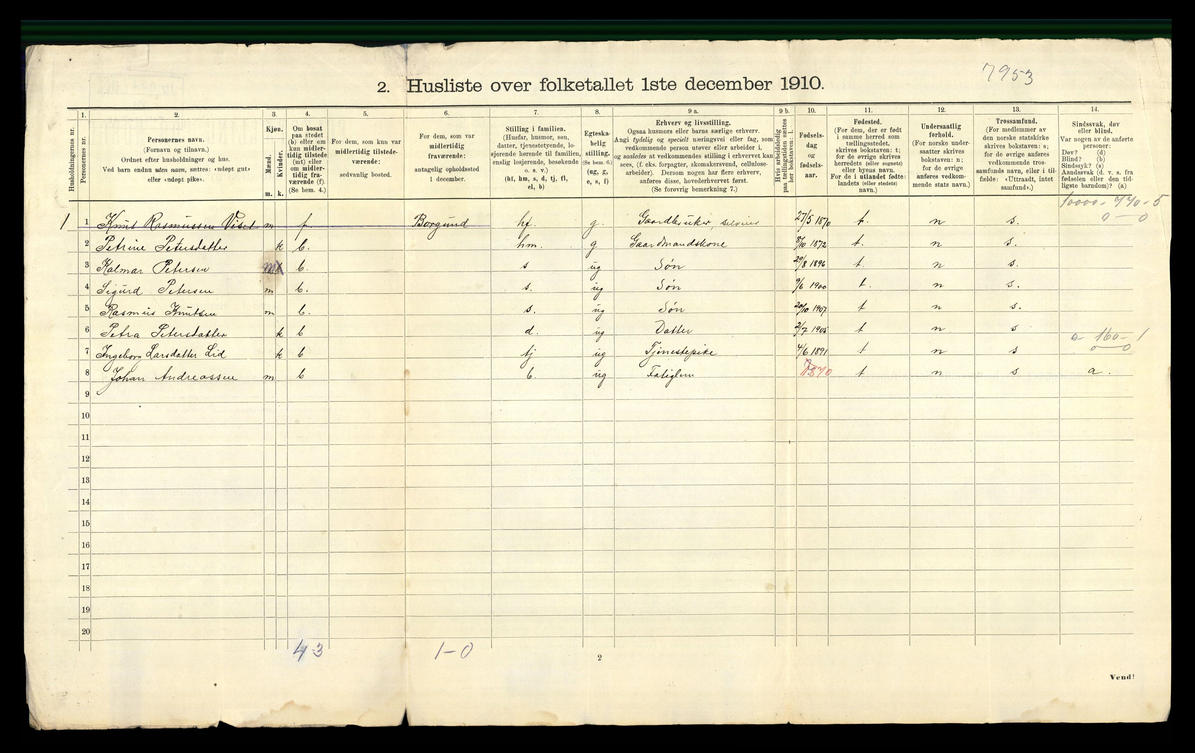 RA, 1910 census for Ørskog, 1910, p. 32