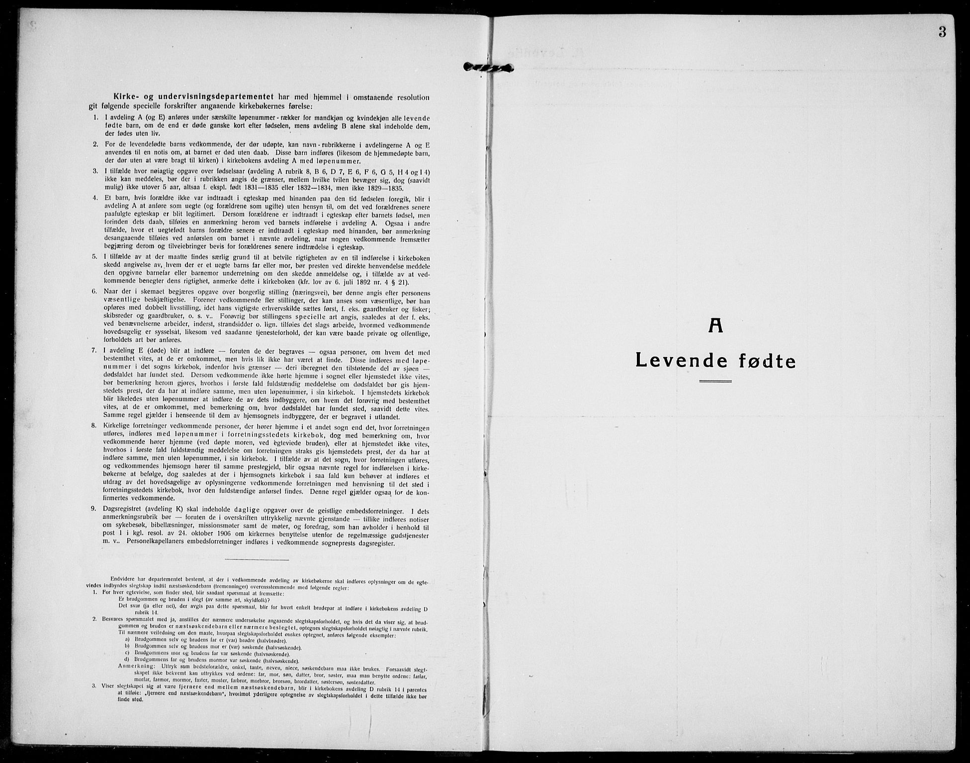 Gloppen sokneprestembete, SAB/A-80101/H/Hab/Habe/L0002: Parish register (copy) no. E 2, 1917-1933, p. 3