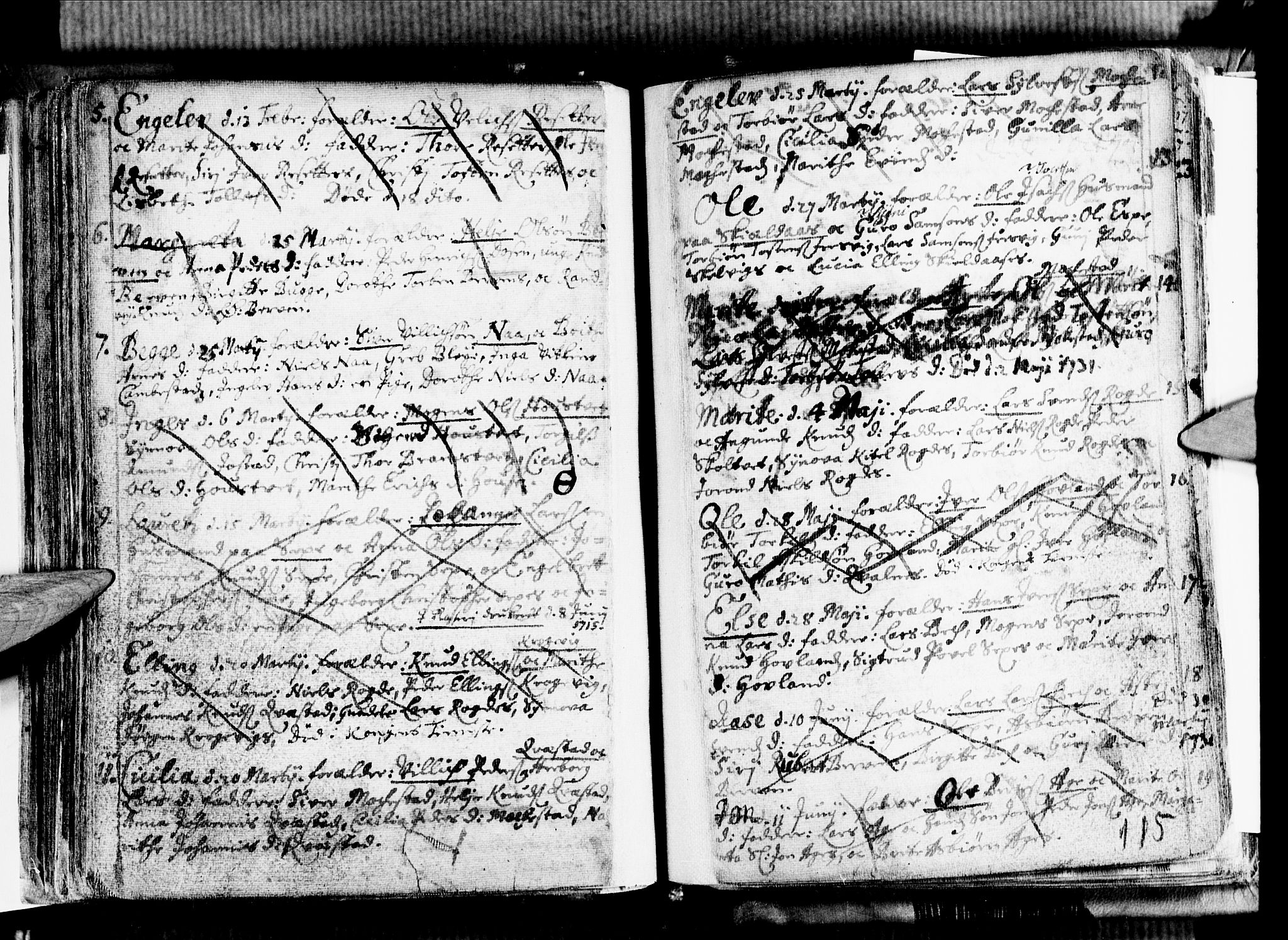 Ullensvang sokneprestembete, SAB/A-78701/H/Haa: Parish register (official) no. A 1 /1, 1669-1718, p. 115