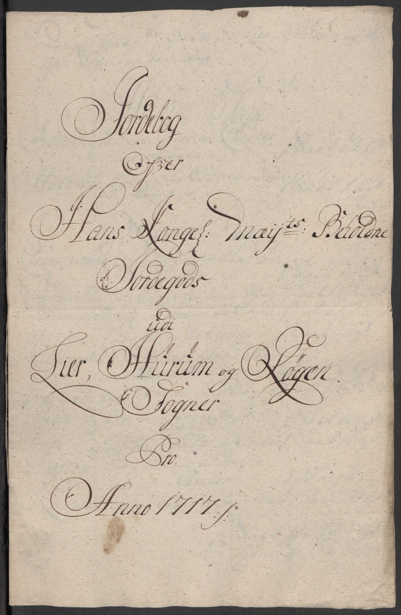 Rentekammeret inntil 1814, Reviderte regnskaper, Fogderegnskap, AV/RA-EA-4092/R31/L1711: Fogderegnskap Hurum, Røyken, Eiker, Lier og Buskerud, 1717, p. 229