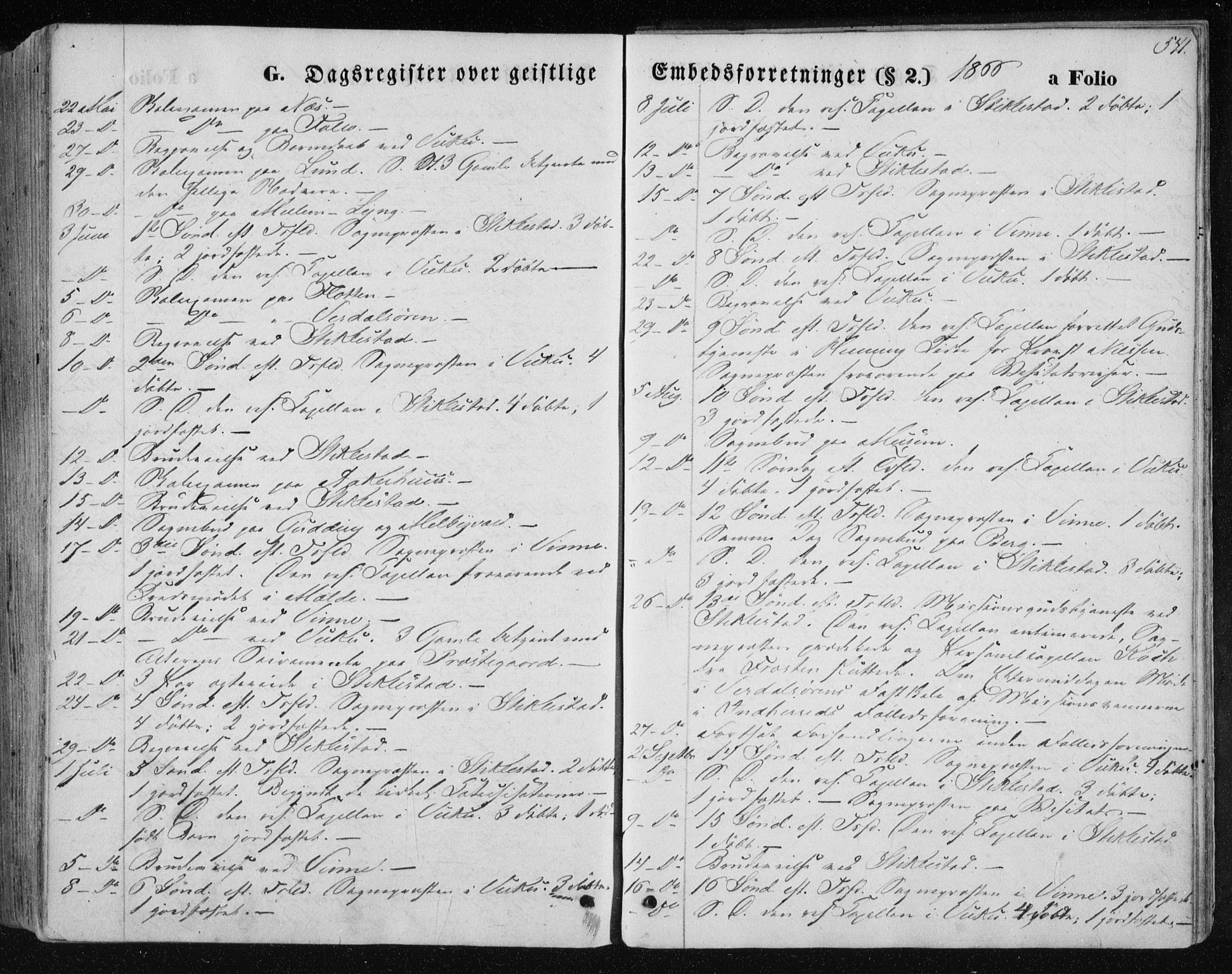 Ministerialprotokoller, klokkerbøker og fødselsregistre - Nord-Trøndelag, SAT/A-1458/723/L0241: Parish register (official) no. 723A10, 1860-1869, p. 541
