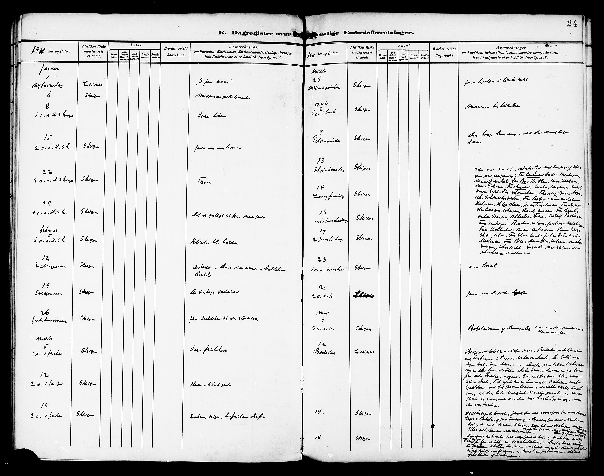 Ministerialprotokoller, klokkerbøker og fødselsregistre - Nordland, AV/SAT-A-1459/857/L0823: Diary records no. 857A03, 1903-1914, p. 24