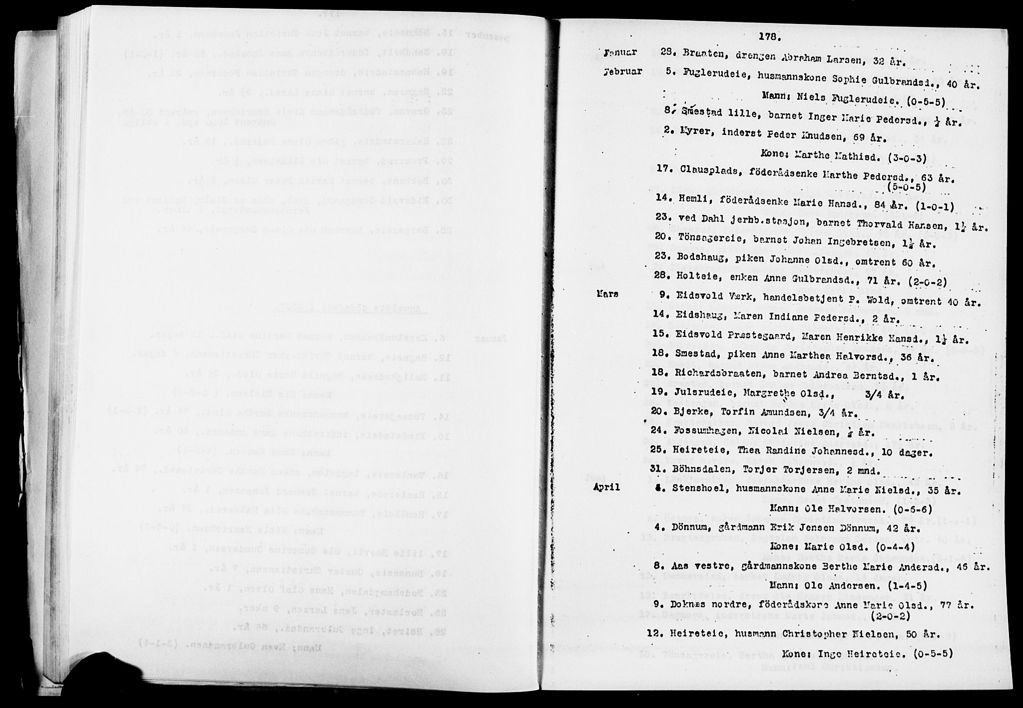 Eidsvoll prestekontor Kirkebøker, AV/SAO-A-10888/O/Oa/L0005: Other parish register no. 5, 1815-1865, p. 178