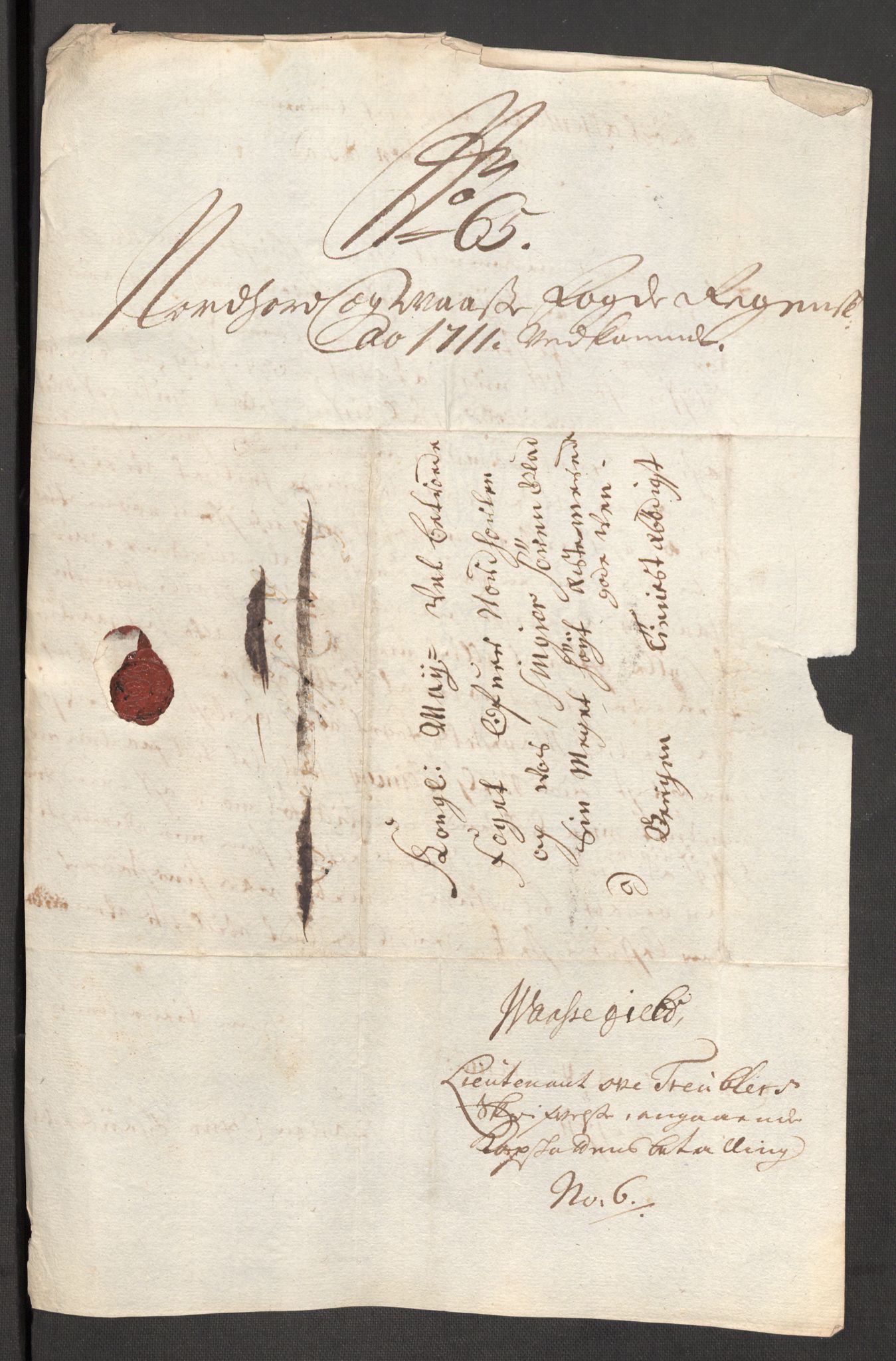 Rentekammeret inntil 1814, Reviderte regnskaper, Fogderegnskap, AV/RA-EA-4092/R51/L3192: Fogderegnskap Nordhordland og Voss, 1711, p. 333