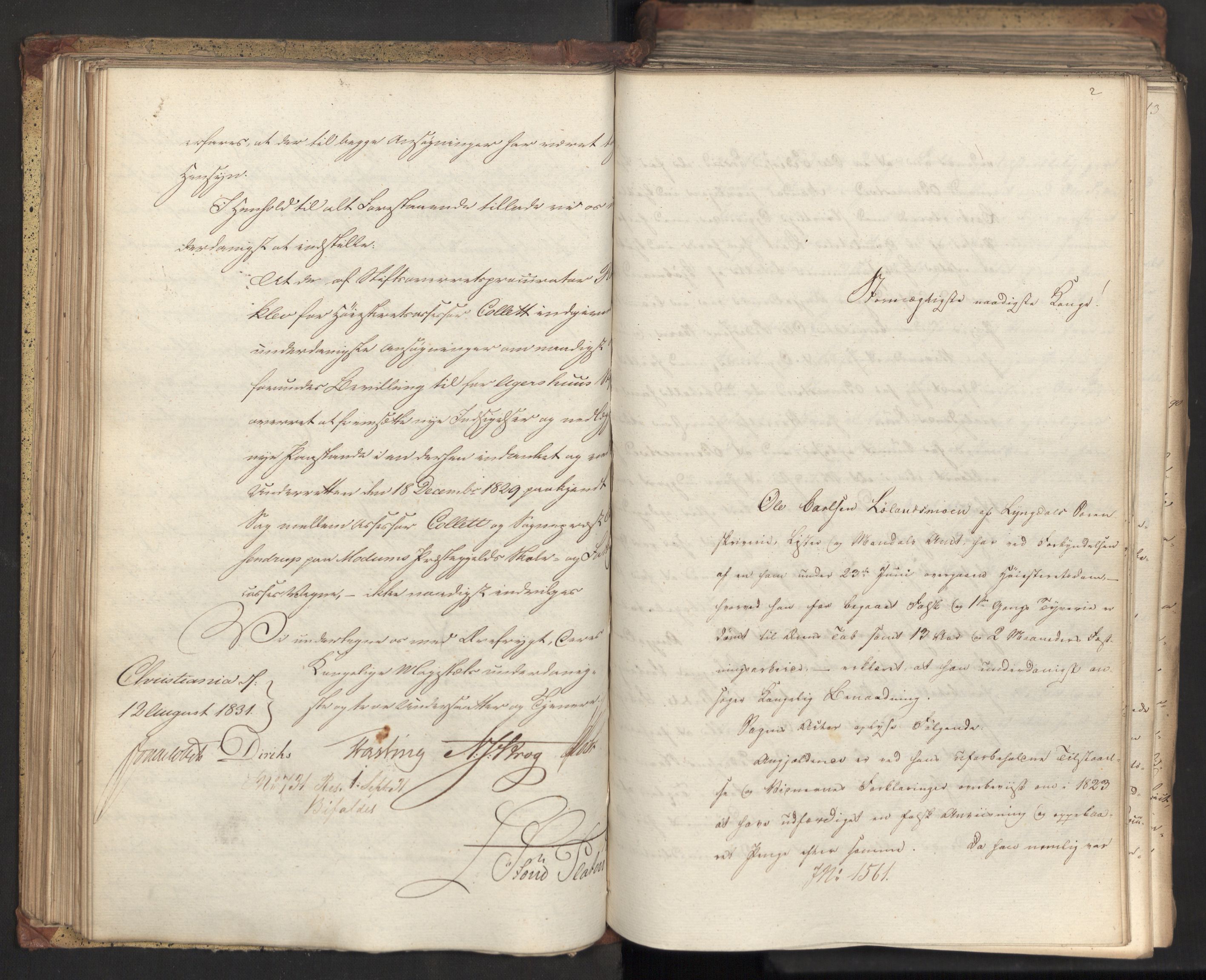 Statsrådsavdelingen i Stockholm, AV/RA-S-1003/D/Da/L0073: Regjeringsinnstillinger nr. 1534-1699, 1831, p. 111