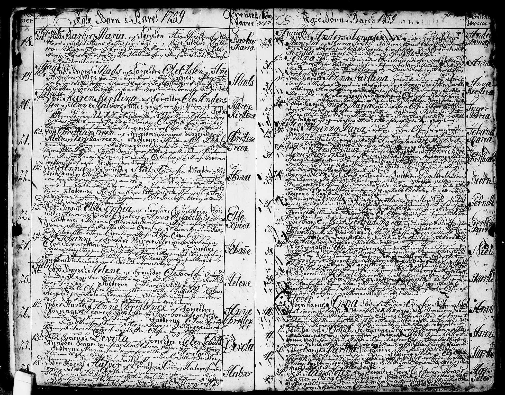 Halden prestekontor Kirkebøker, SAO/A-10909/F/Fa/L0001: Parish register (official) no. I 1, 1758-1791, p. 12-13