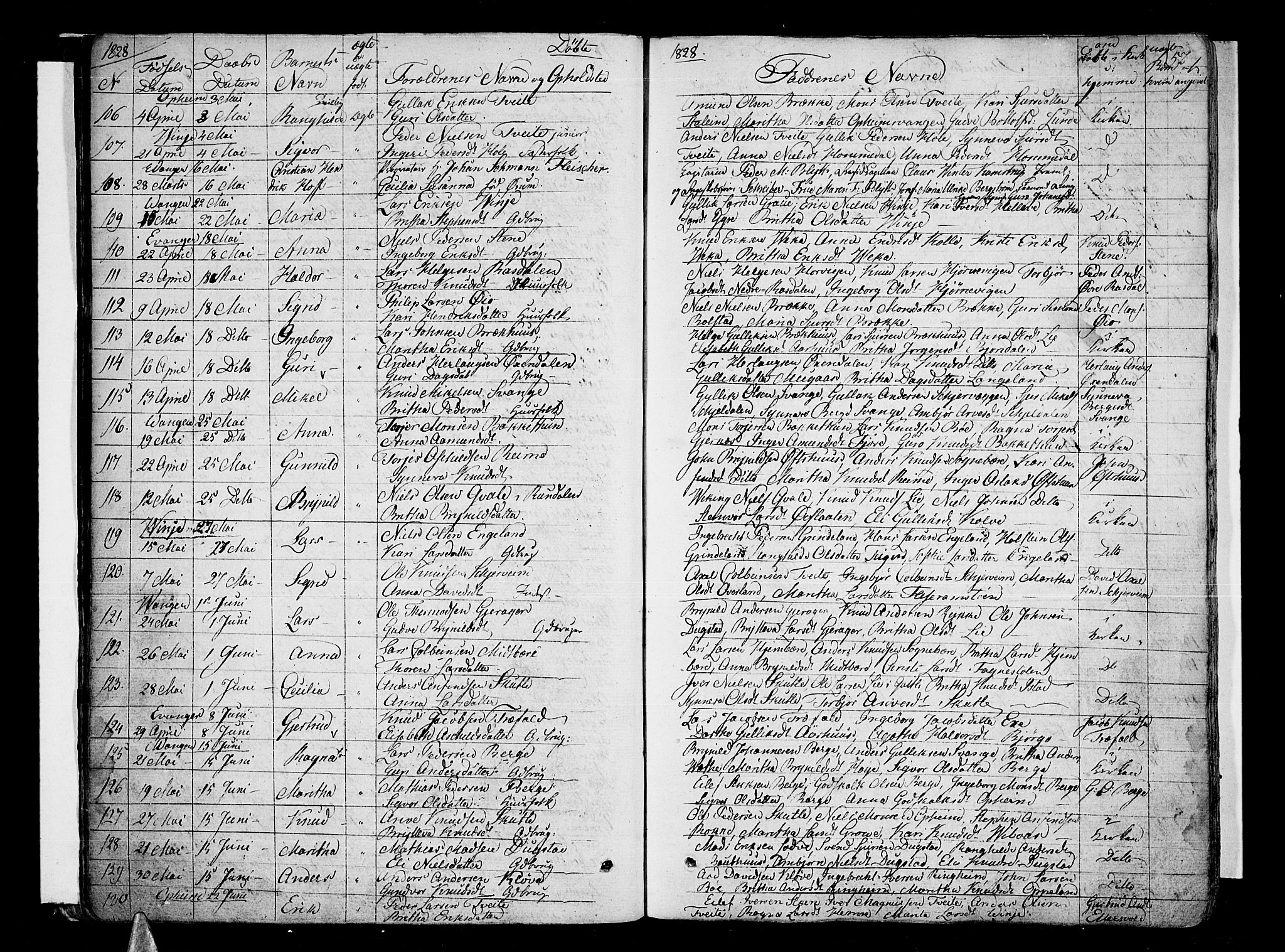 Voss sokneprestembete, SAB/A-79001/H/Haa: Parish register (official) no. A 12, 1823-1837, p. 57