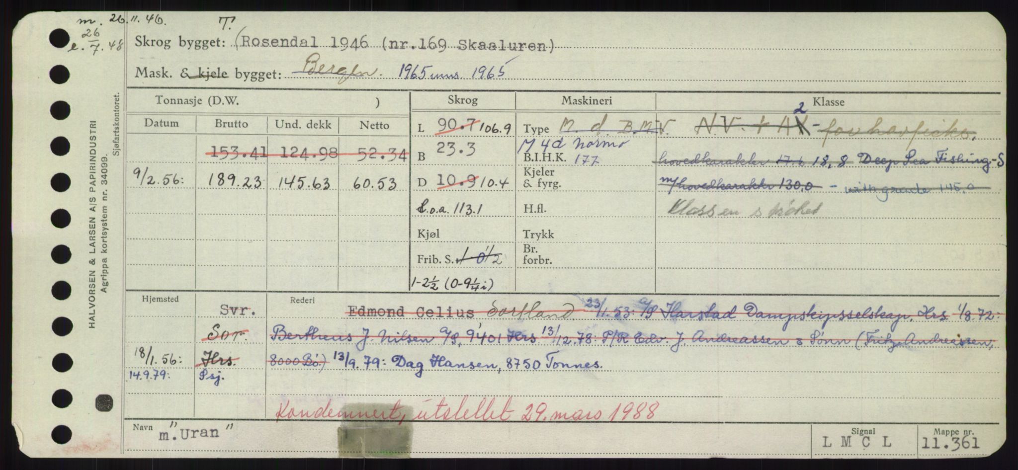 Sjøfartsdirektoratet med forløpere, Skipsmålingen, AV/RA-S-1627/H/Hd/L0040: Fartøy, U-Ve, p. 115