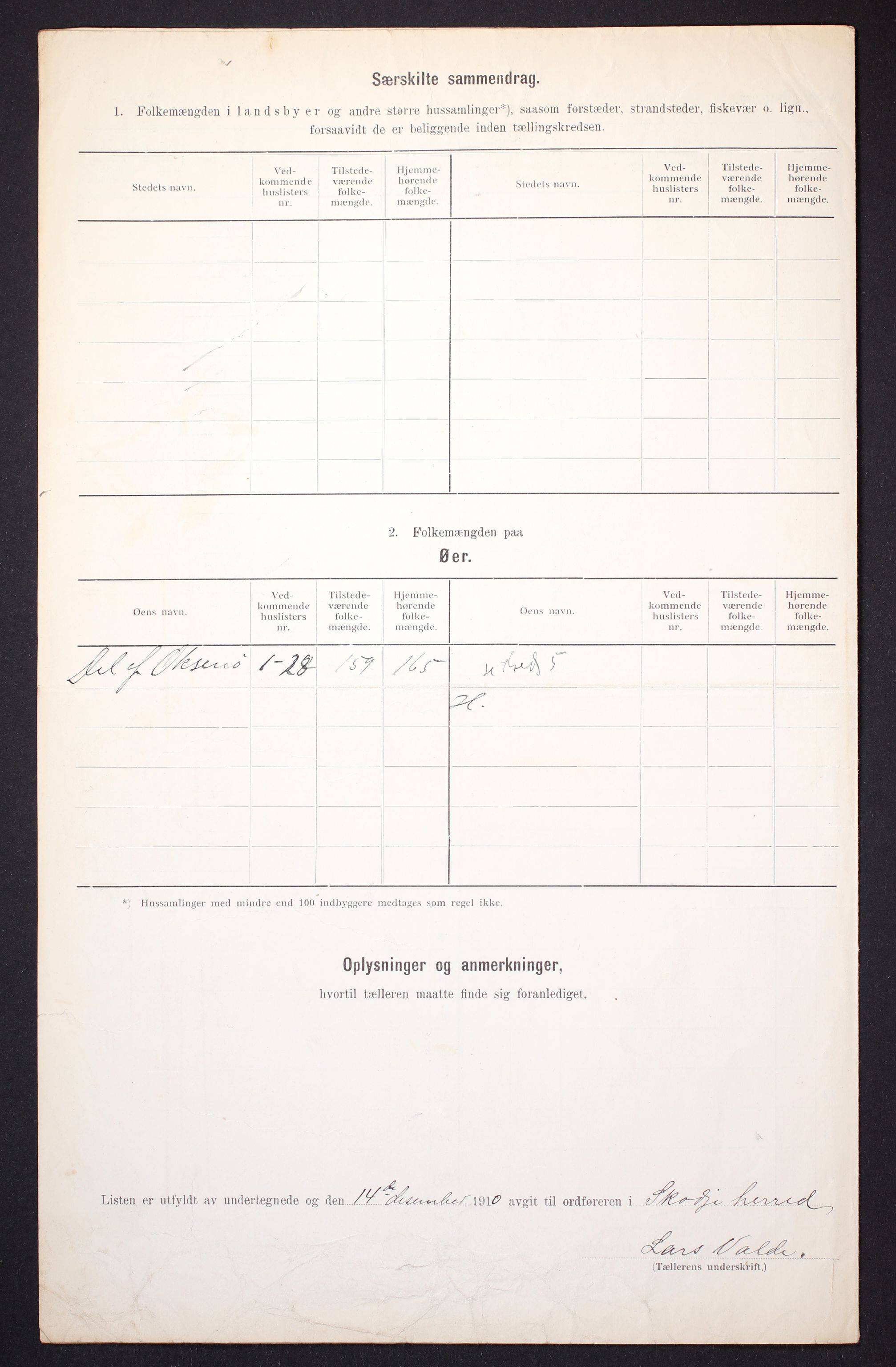 RA, 1910 census for Skodje, 1910, p. 6