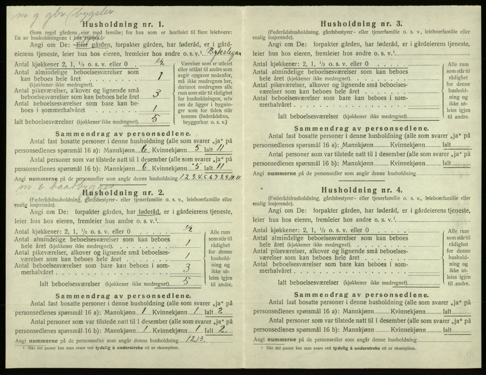 SAB, 1920 census for Os, 1920, p. 568