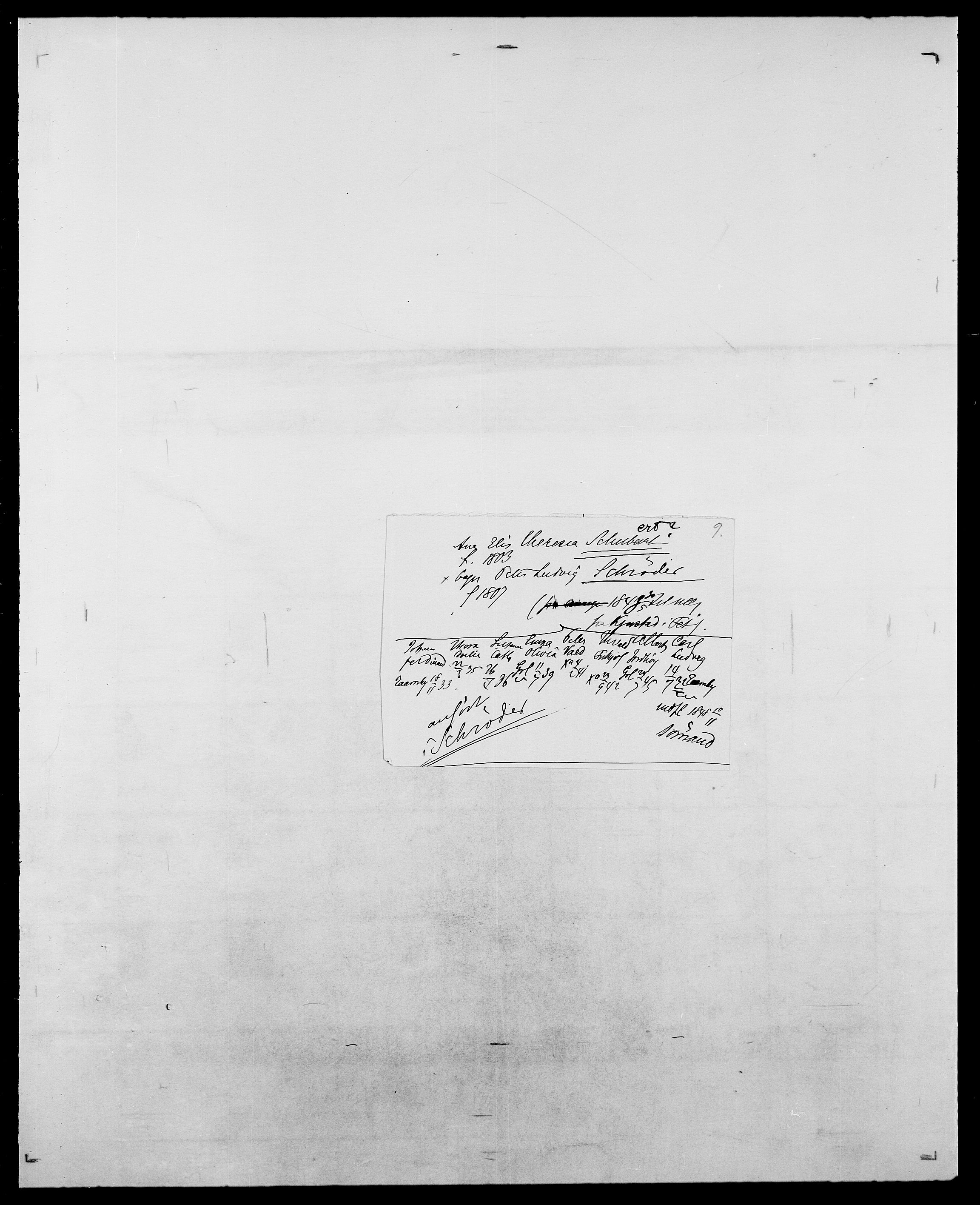 Delgobe, Charles Antoine - samling, AV/SAO-PAO-0038/D/Da/L0035: Schnabel - sjetman, p. 256