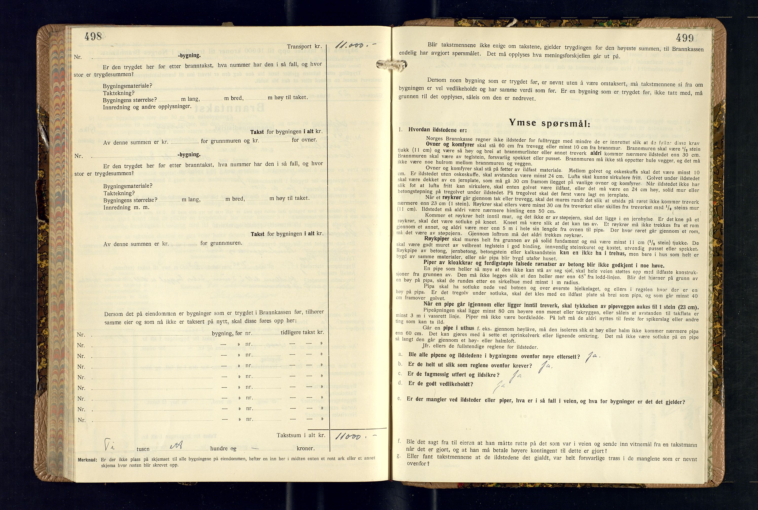 Skjervøy lensmannskontor, AV/SATØ-SATØ-63/F/Fu/Fub/L0269: Branntakstprotokoll (S), 1944-1948, p. 498-499