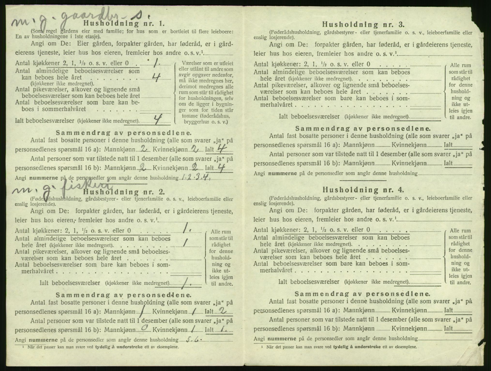 SAT, 1920 census for Sykkylven, 1920, p. 122