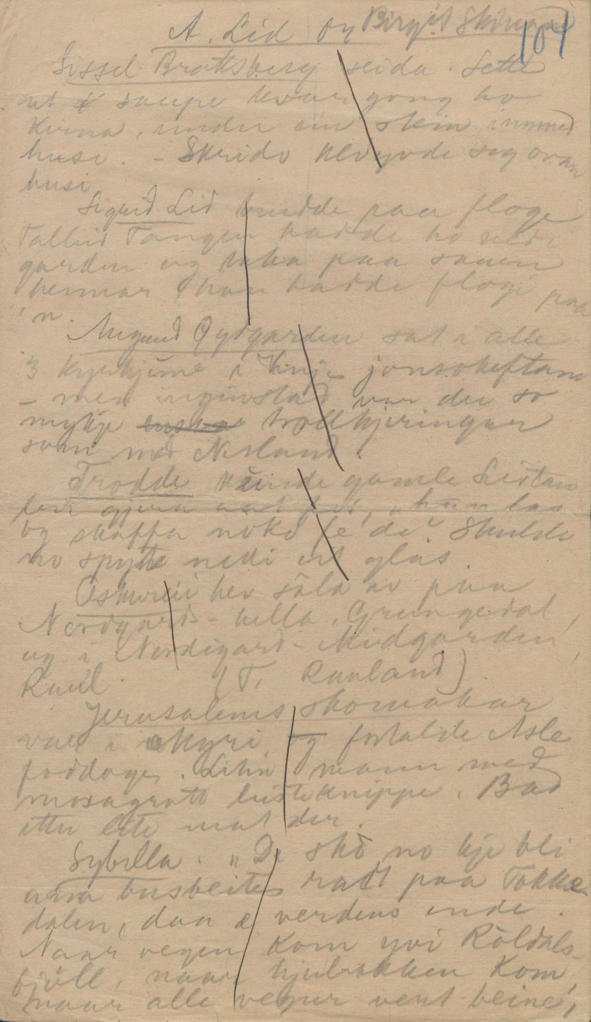 Rikard Berge, TEMU/TGM-A-1003/F/L0004/0048: 101-159 / 151 Beskrivelse av innbo, rosemåling etc. , 1910-1950, p. 104